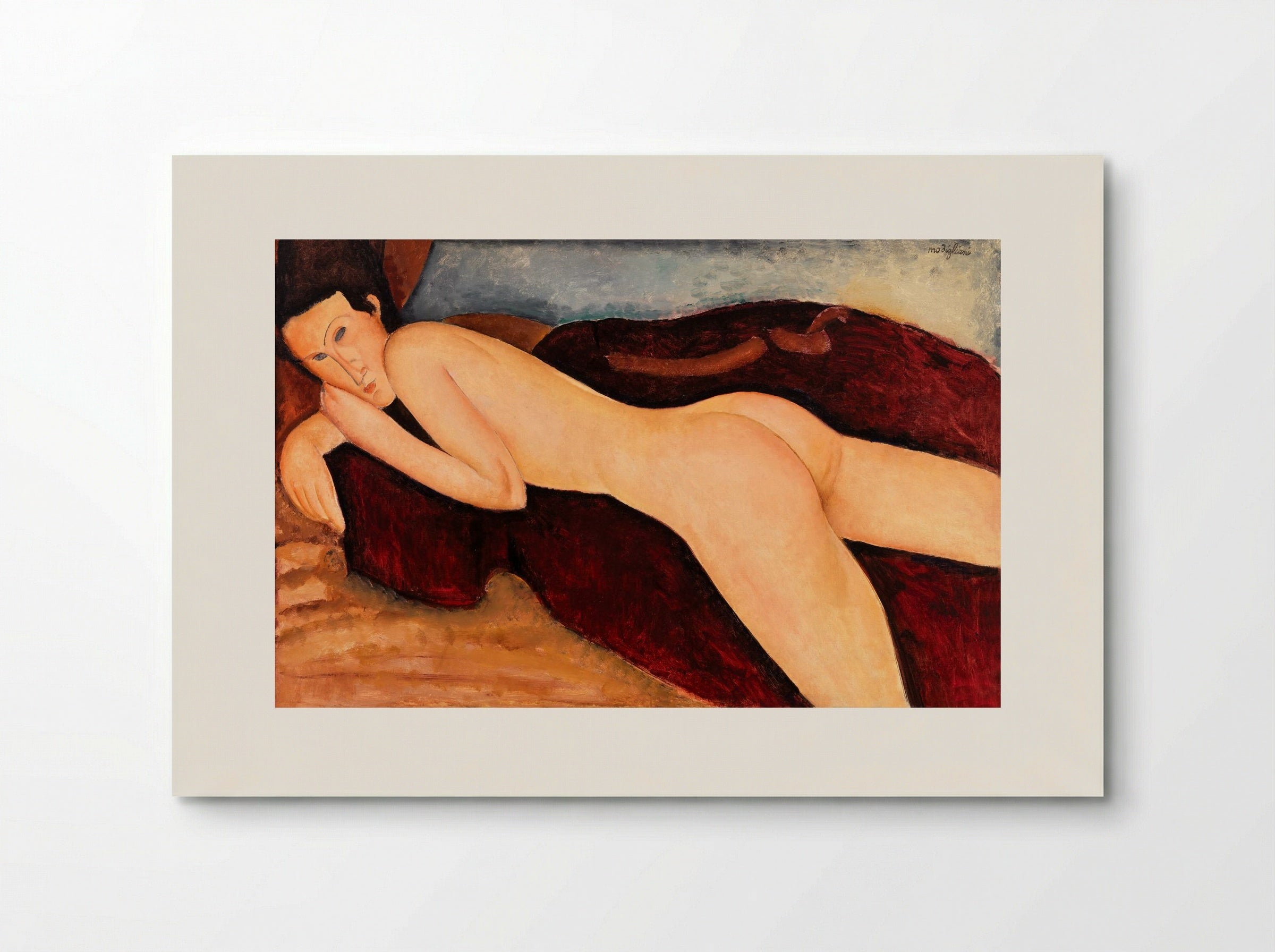Reclining Nude from the Back - Amedeo Modigliani - Poster