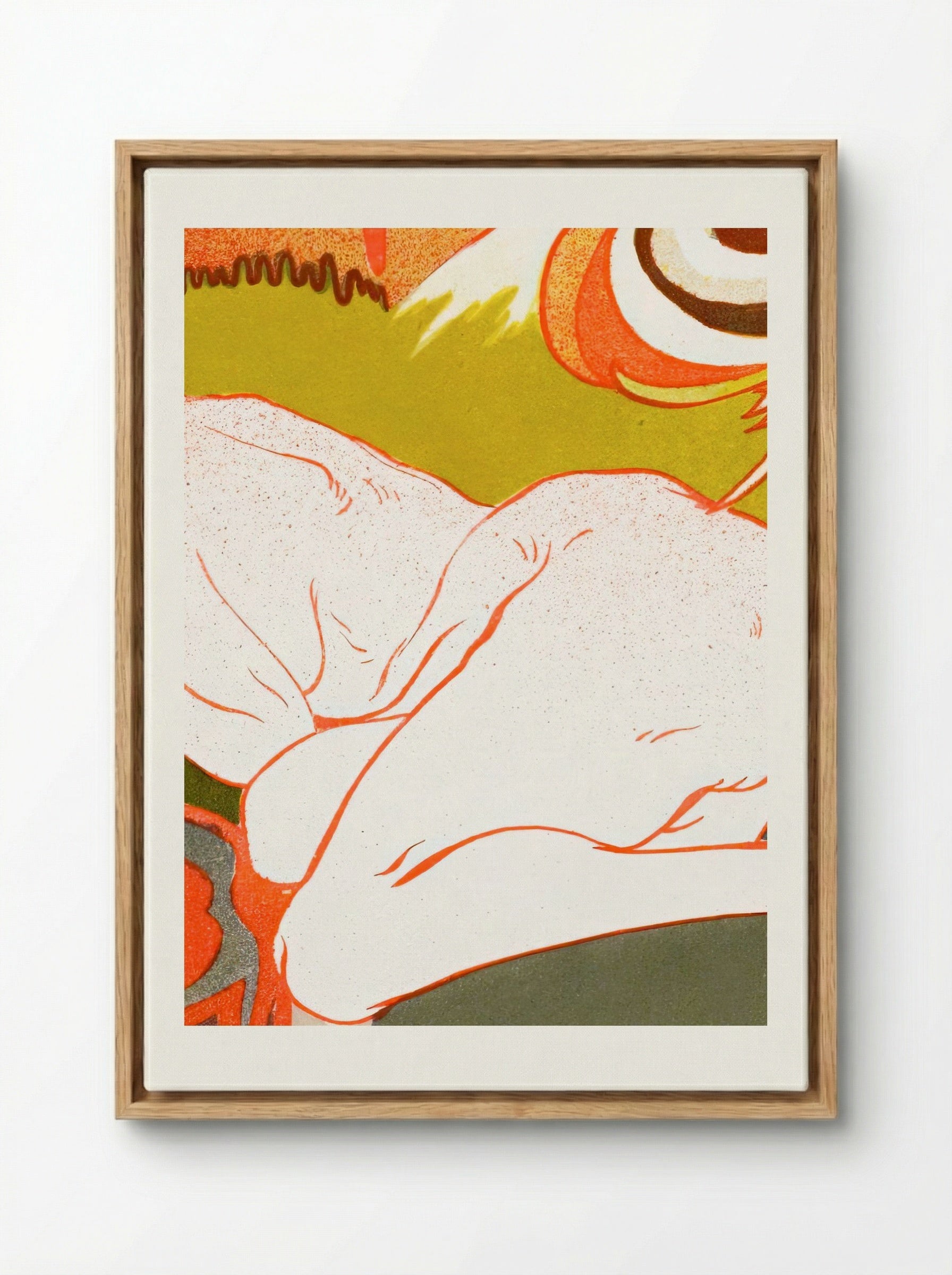 La Source du Mal (The Source of Evil) - Georges de Feure - Framed Canvas Wood