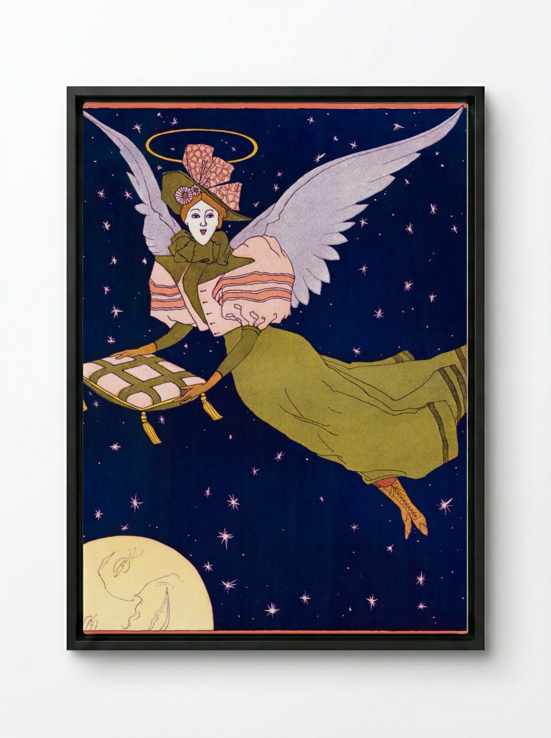 Vanity Fair - Ralph Meriman - Framed Canvas Black