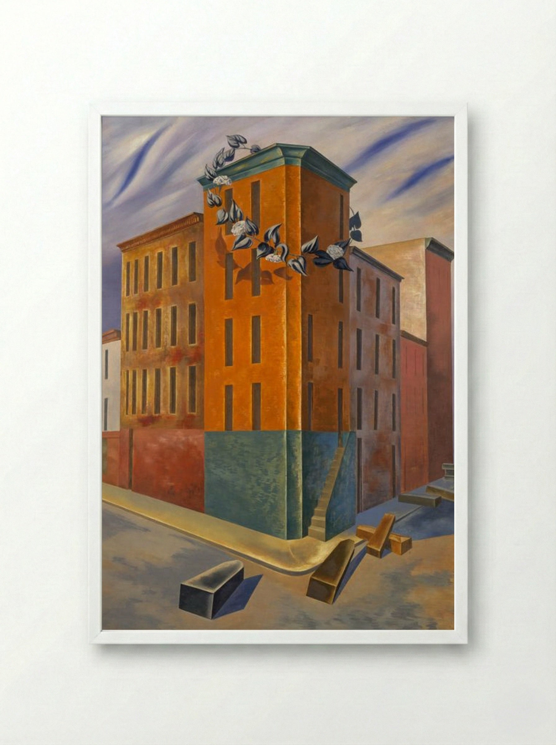 One Third of a Nation - Charles Sheeler - Framed Print White
