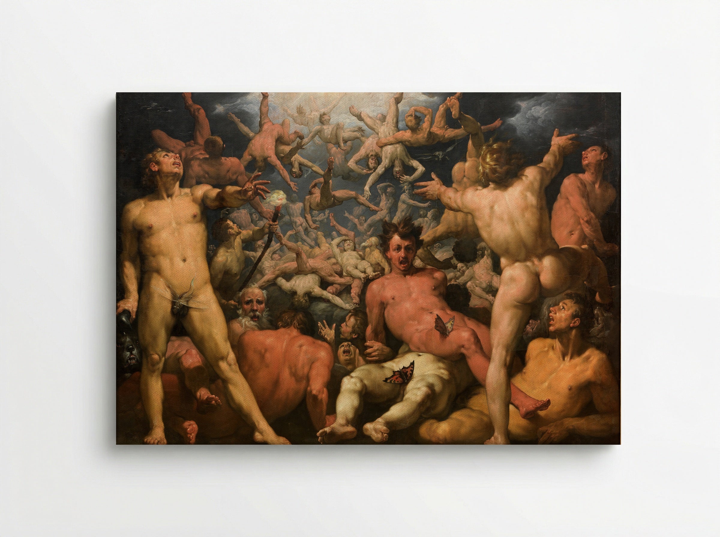 The Fall of the Titans - Cornelis Cornelisz. van Haarlem - Canvas