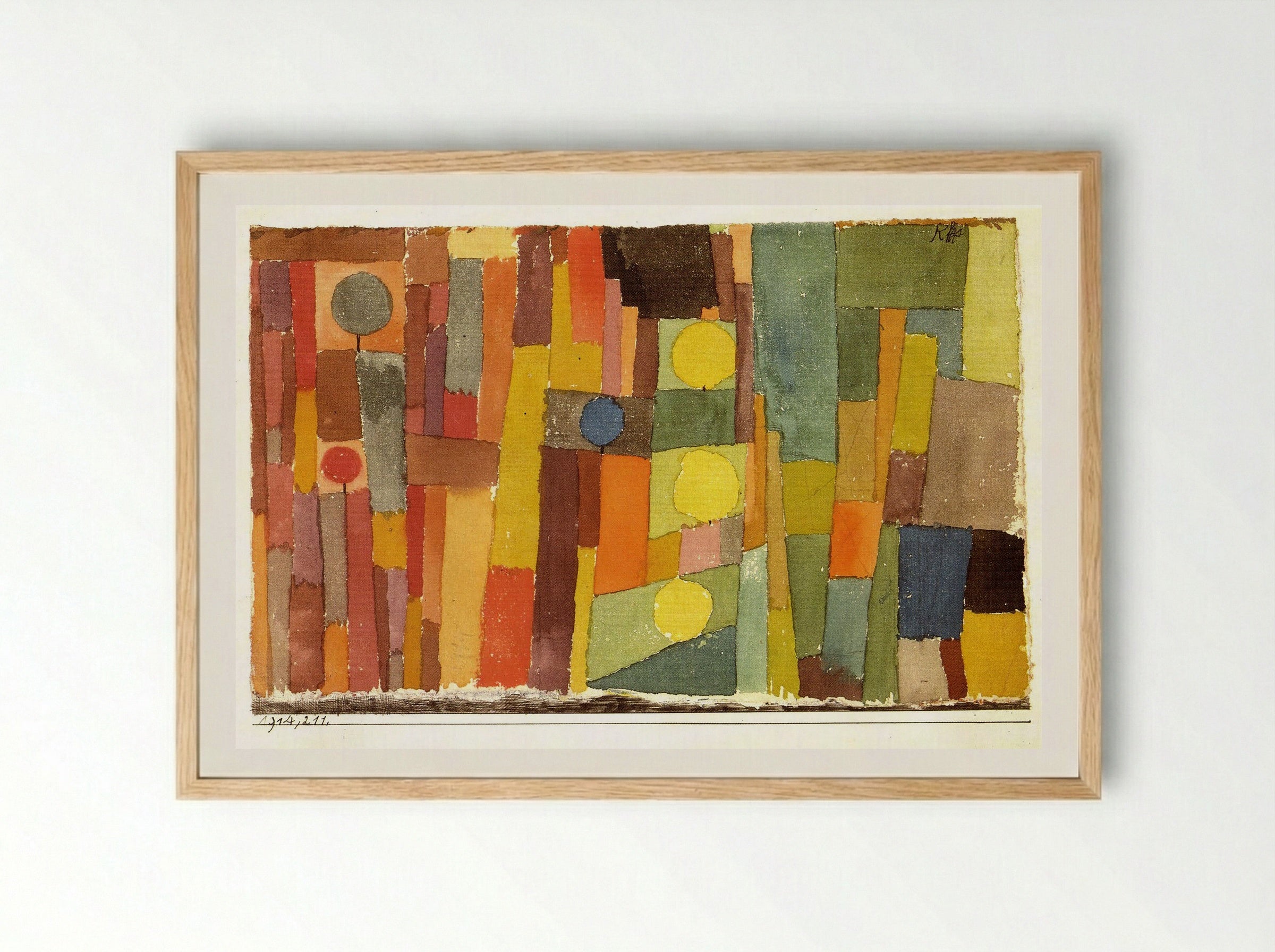In the Style of Kairouan - Paul Klee - Framed Print Wood