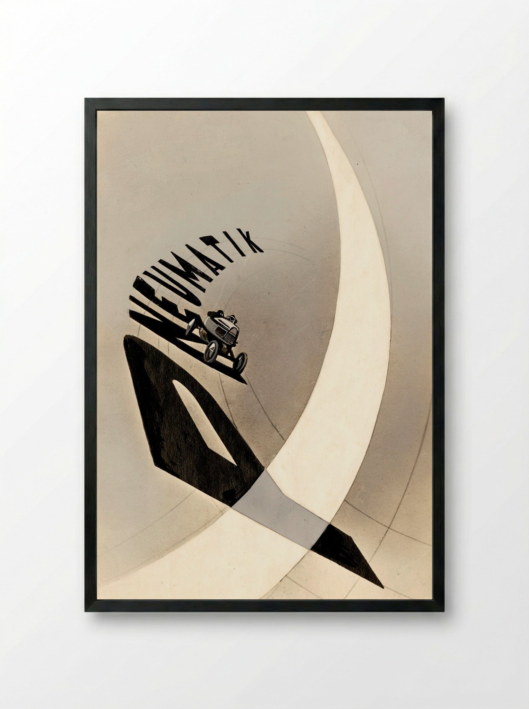 Pneumatik - László Moholy-Nagy - Framed Print Black