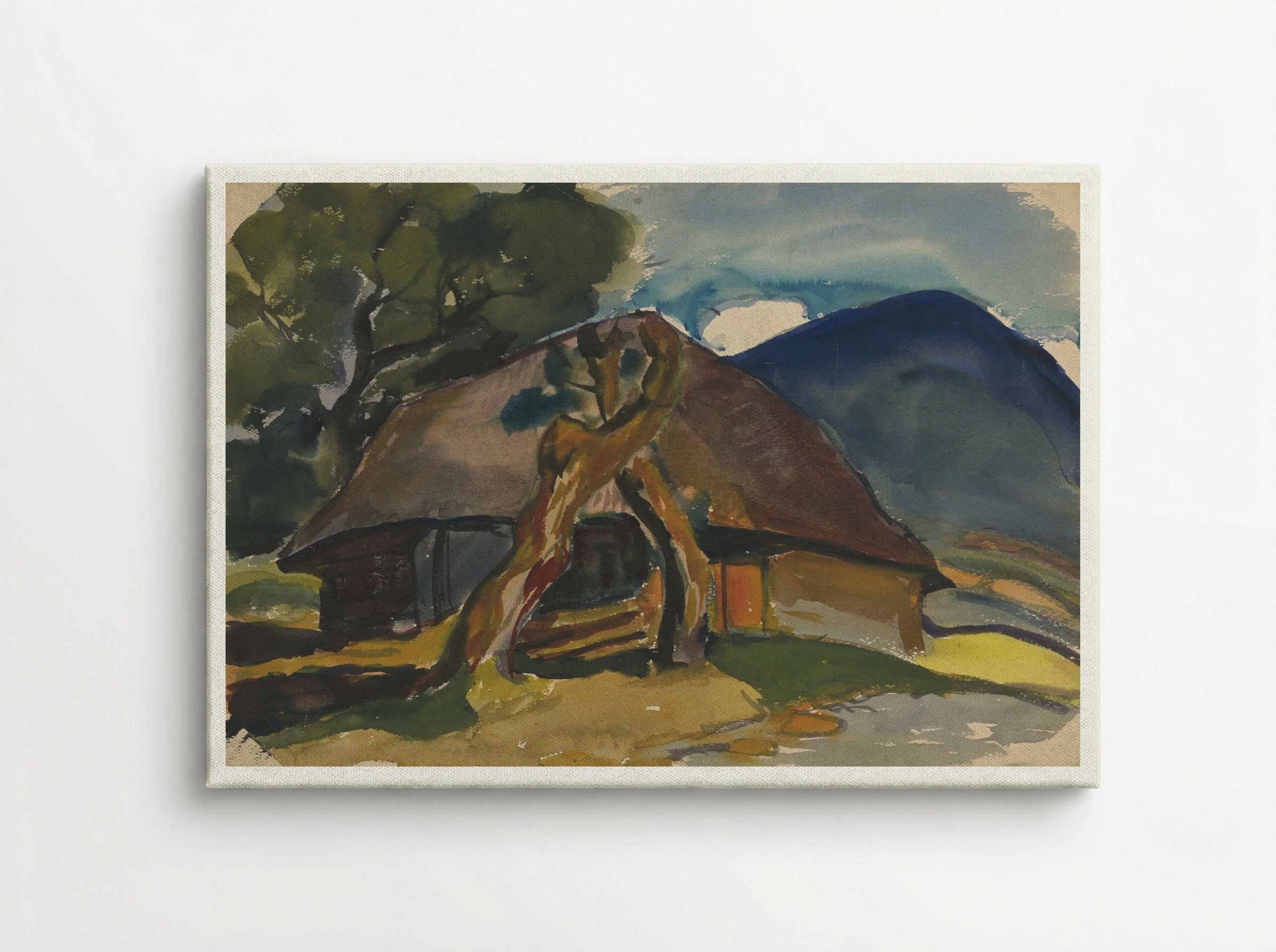Cottage Below the Mountains - Zolo Palugyay - Canvas