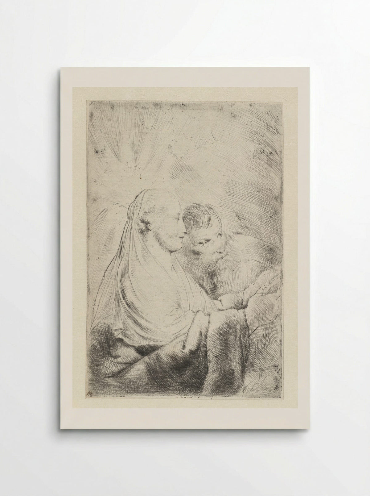 Maria en Jozef - Pieter de Grebber - Poster