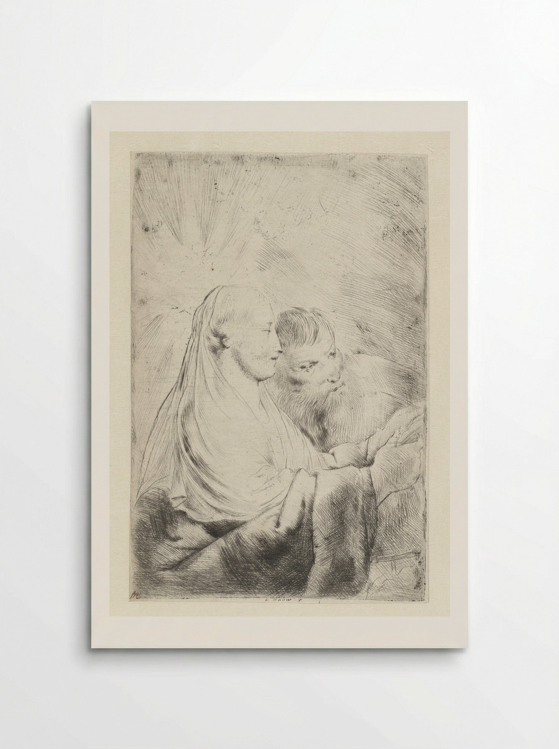 Maria en Jozef - Pieter de Grebber - Poster