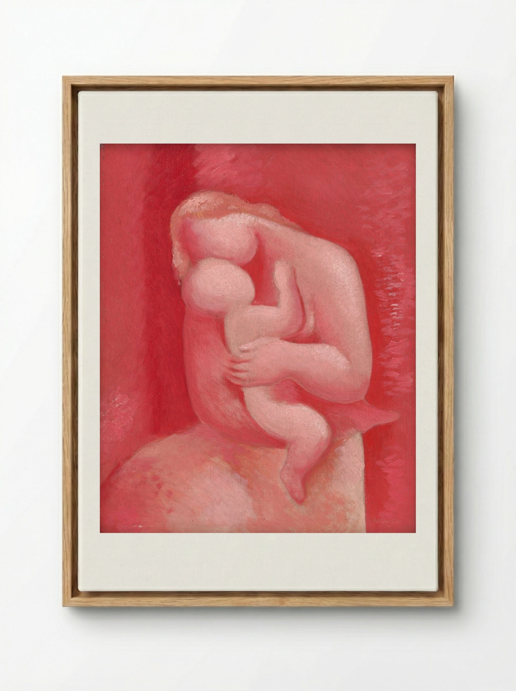 Motherhood - Mikuláš Galanda - Framed Canvas Wood