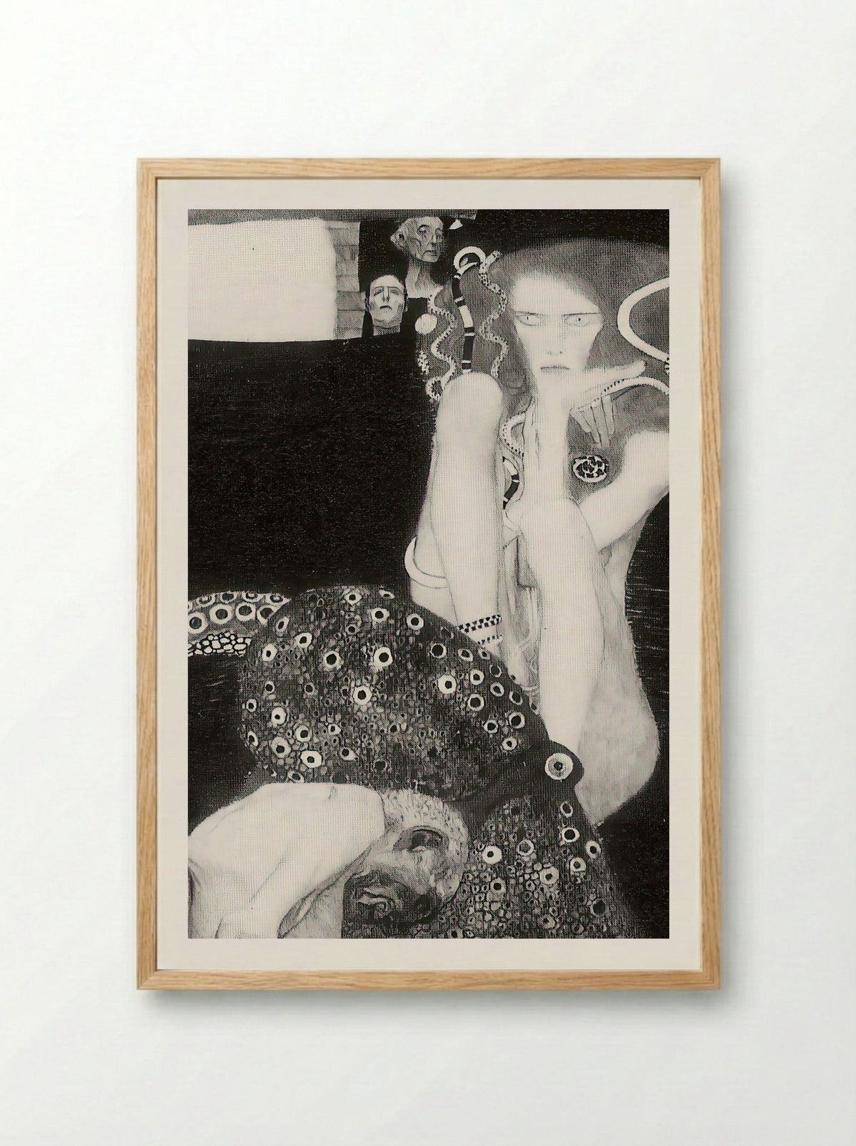 Jurisprudence - Gustav Klimt - Framed Print Wood