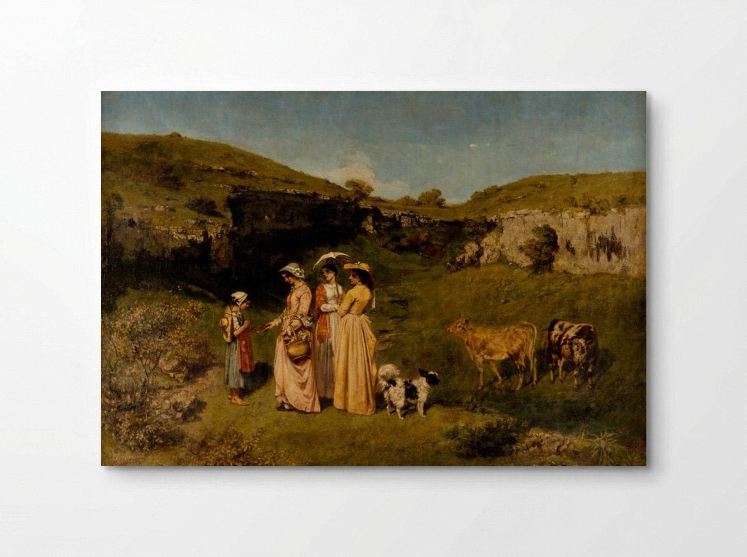 Young Ladies of the Village - Gustave Courbet - Poster