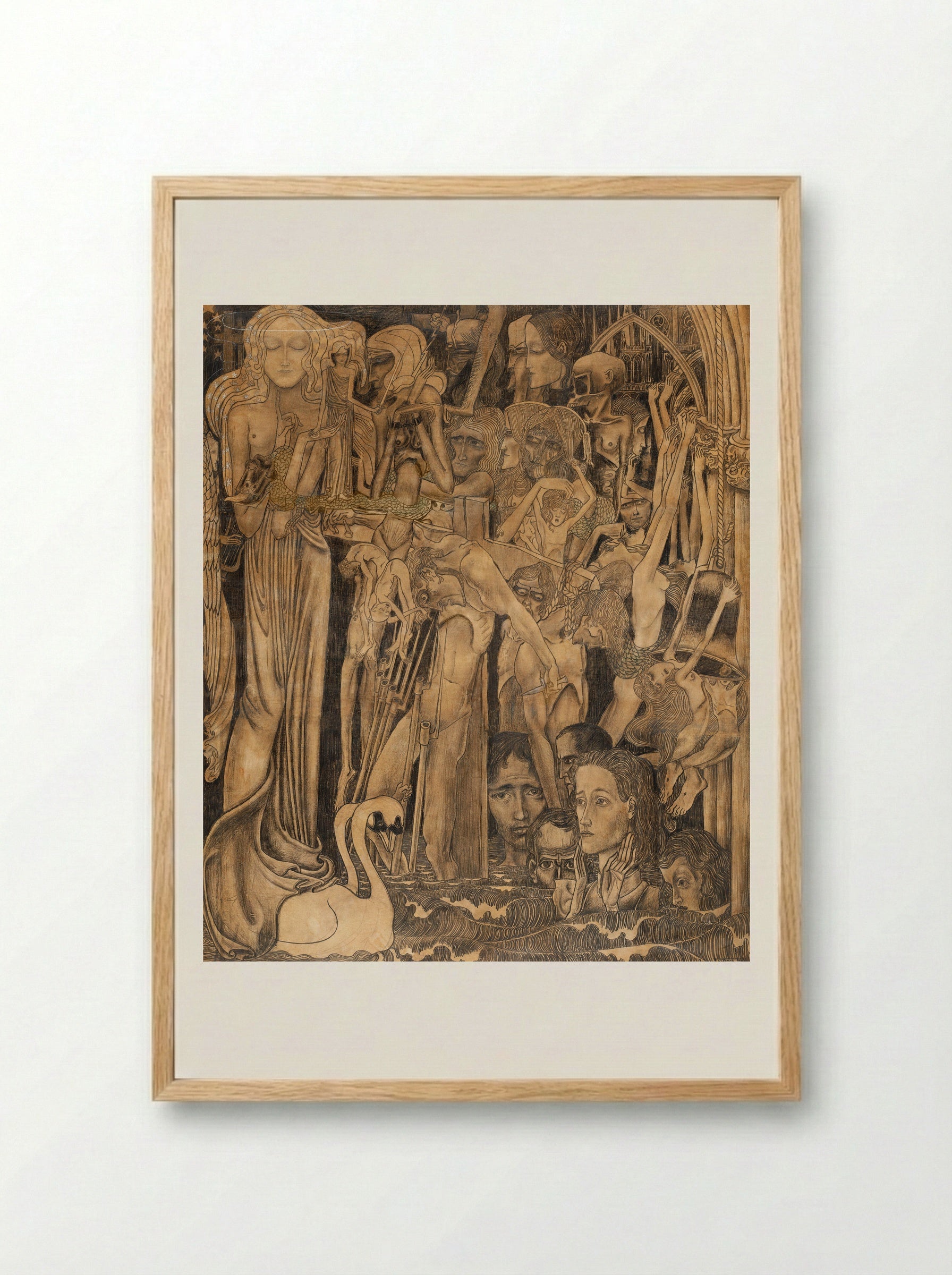 Loss of Faith - Jan Toorop - Framed Print Wood