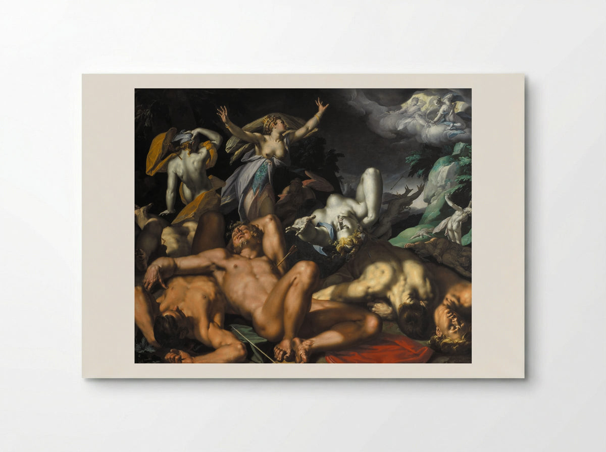 Apollo and Diana Punishing Niobe by Killing her Children - Abraham Bloemaert - Poster