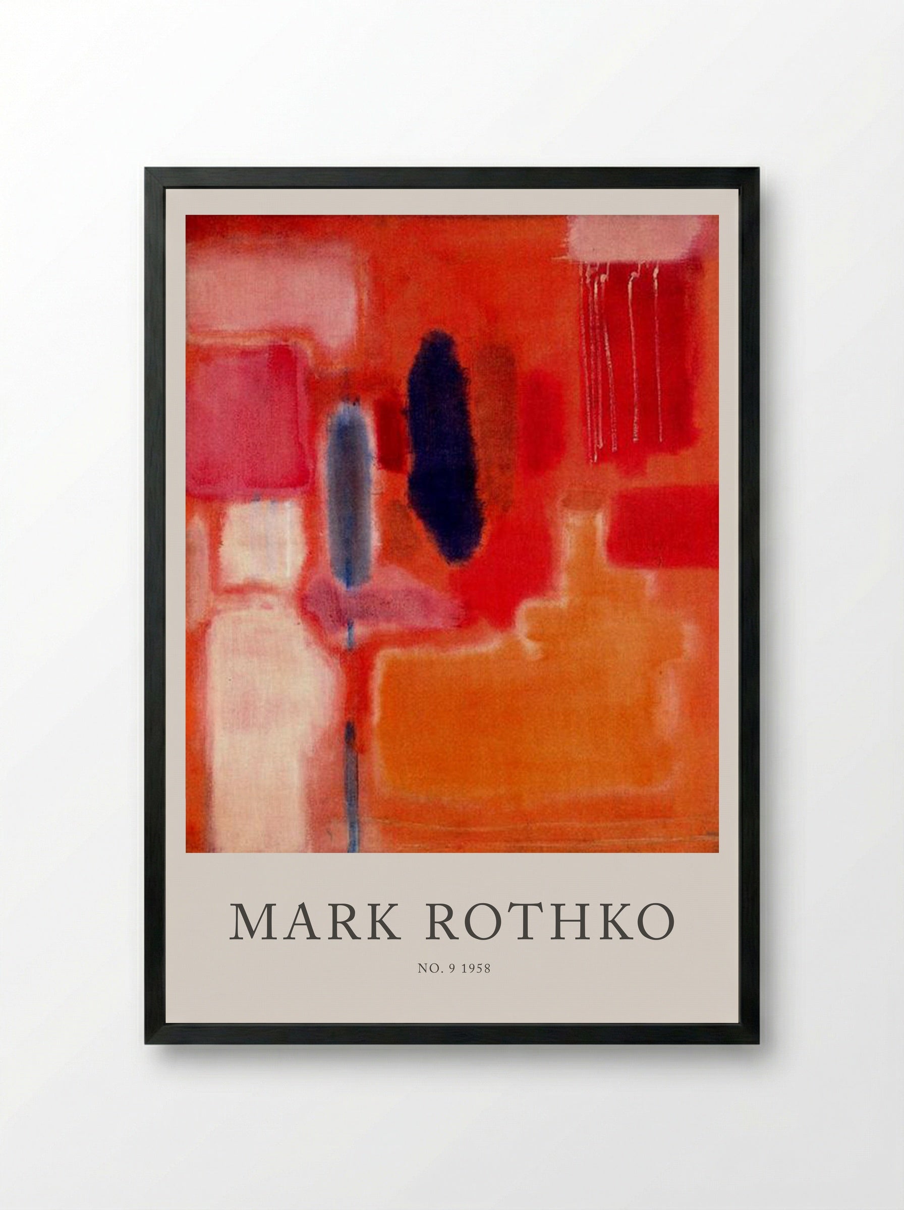No. 9 - Mark Rothko - Framed Print Black