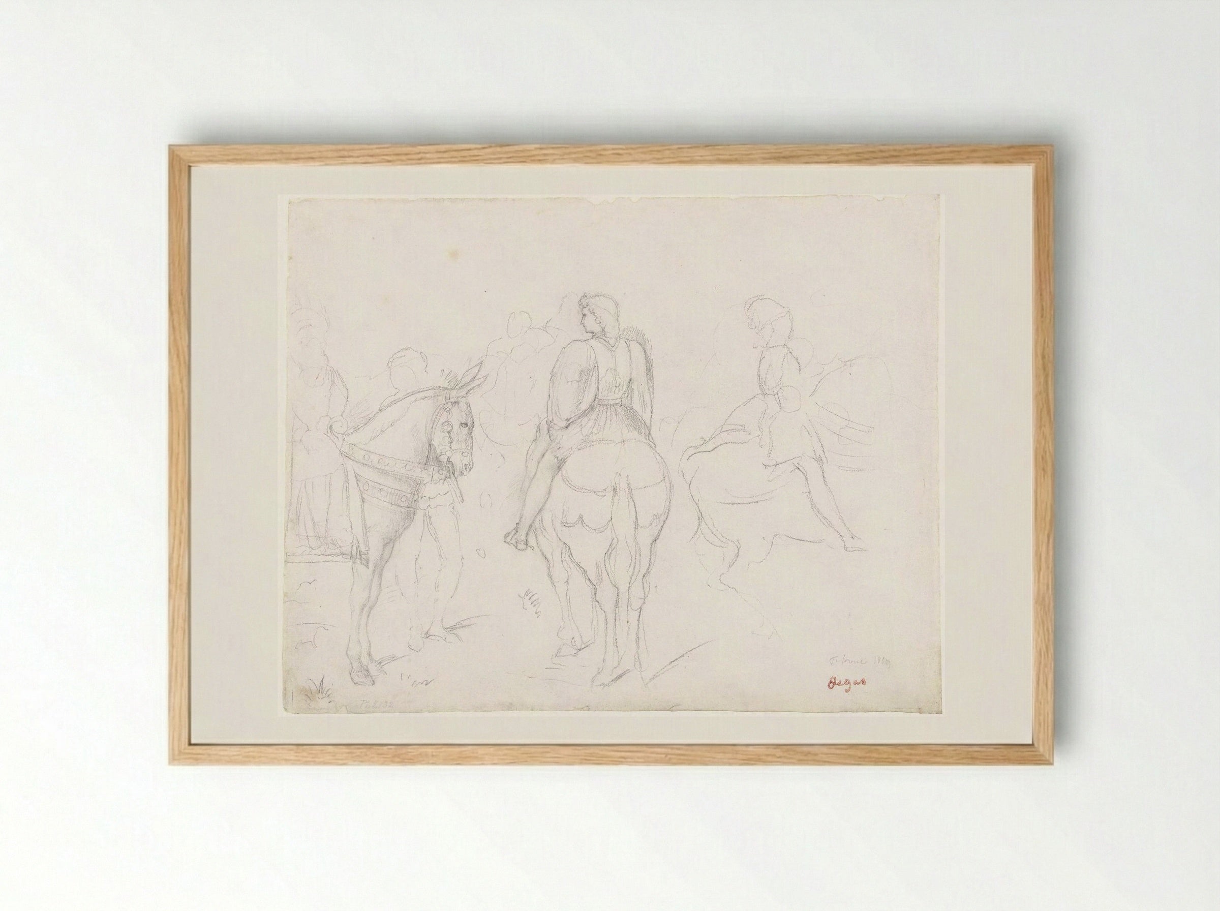 Ruiters - Edgar Degas - Framed Print Wood