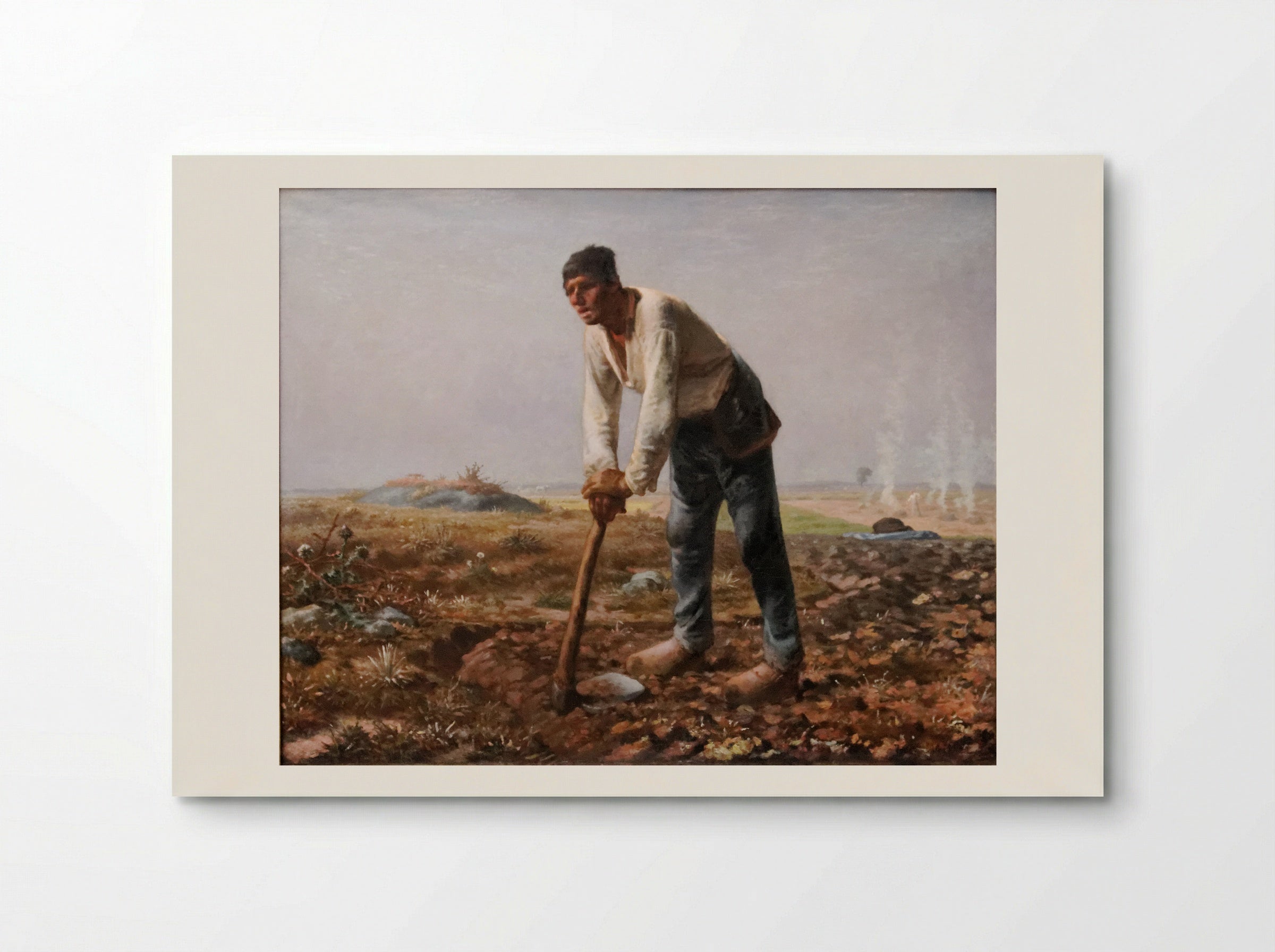 The Man with the Hoe - Jean-François Millet - Poster