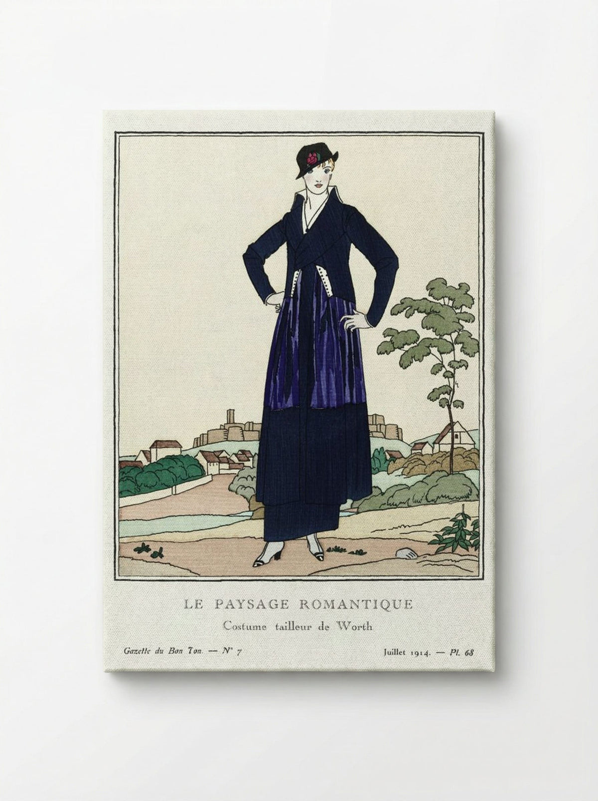 Le Paysage Romantique, Costume Tailleur de Worth - Bernard Boutet de Monvel - Canvas