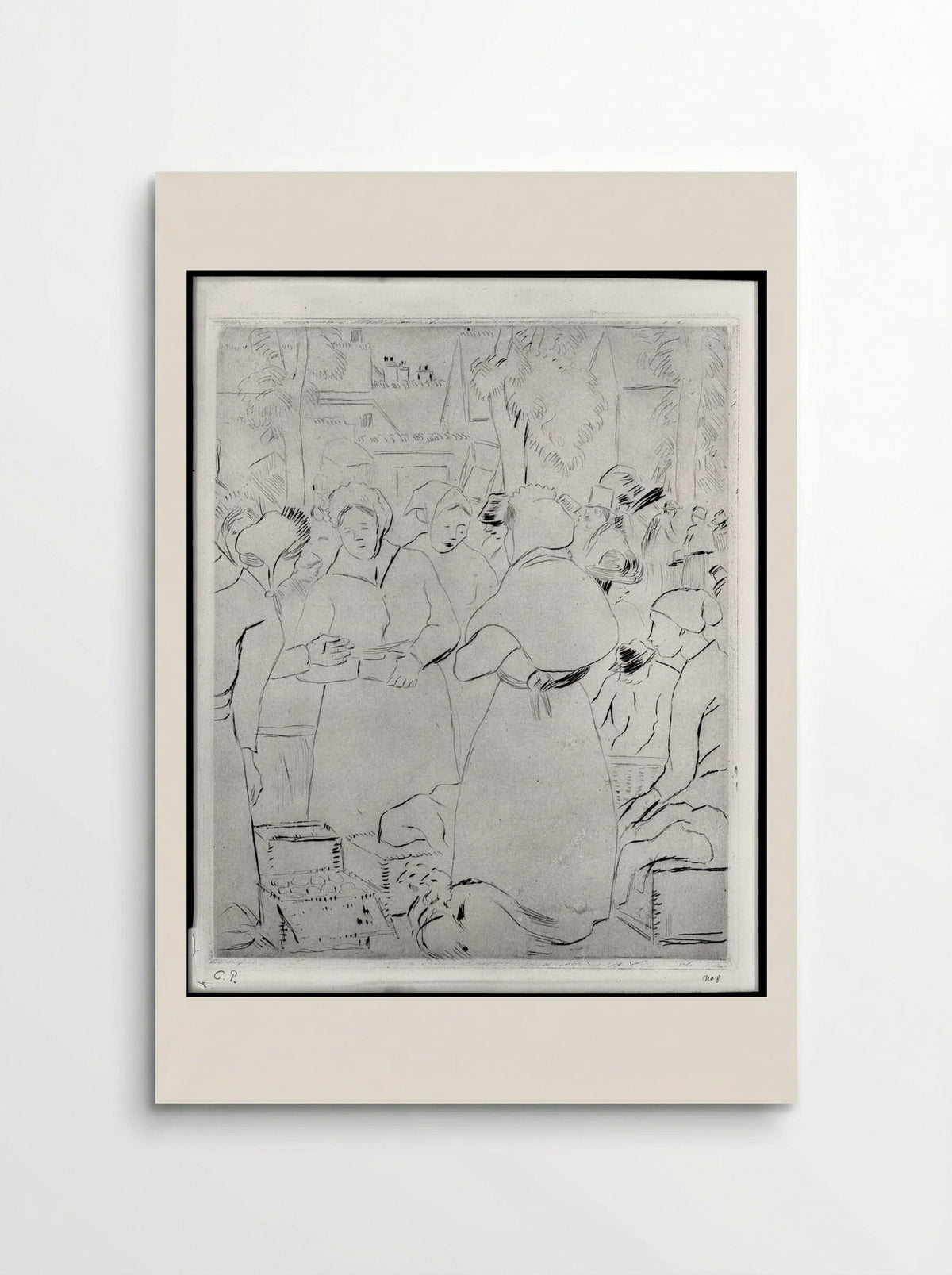 Egg Market - Camille Pissarro - Poster