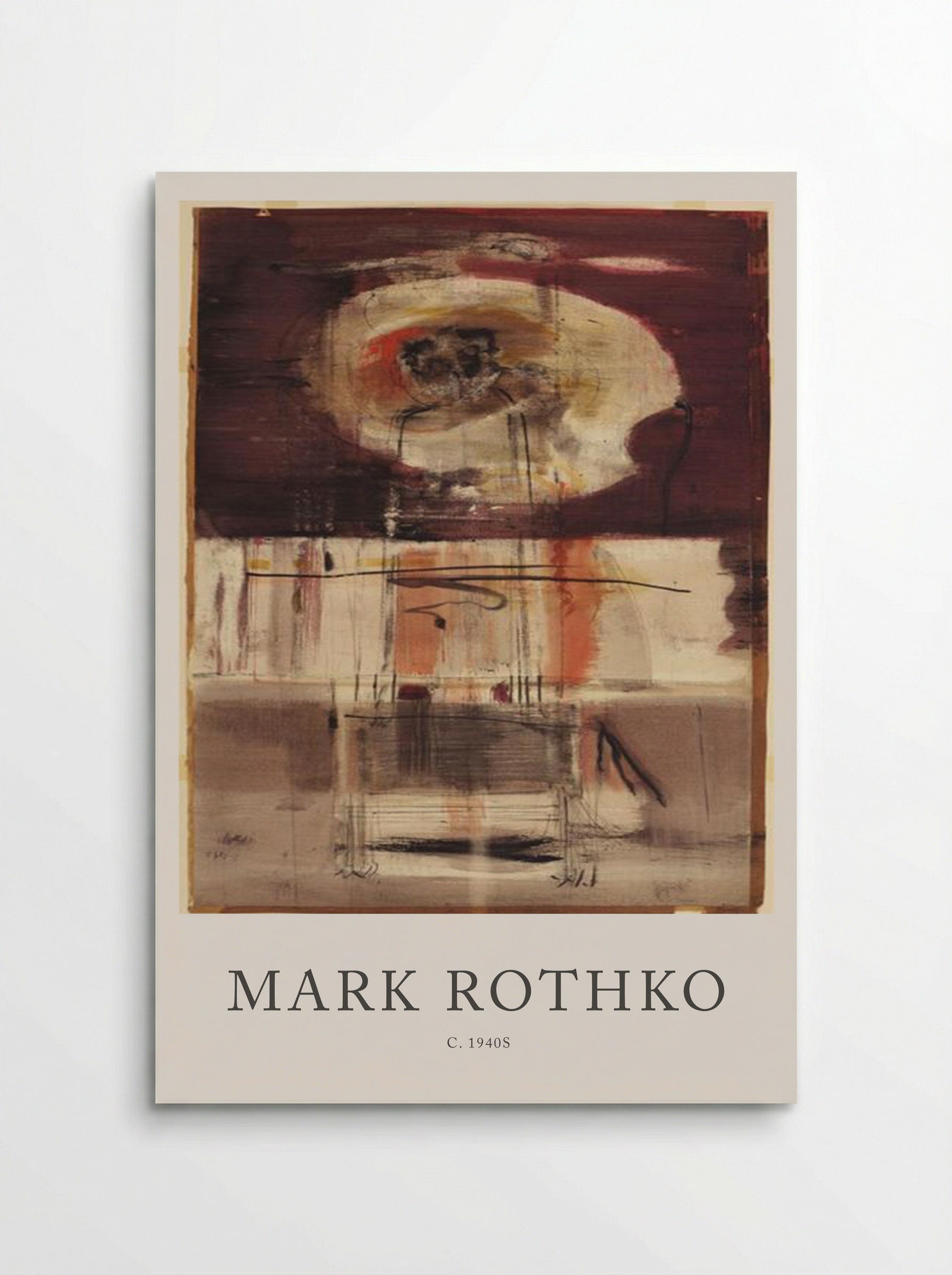Untitled (Abstract Composition, c. 1940s) - Mark Rothko - Poster