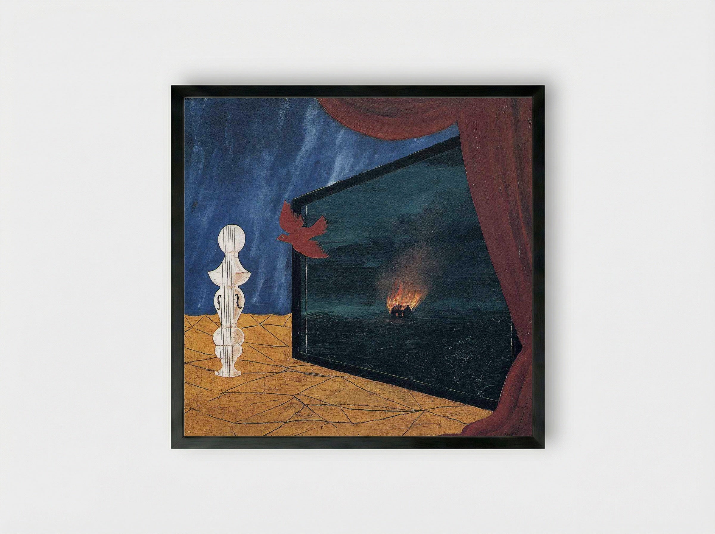 Nocturne - Giorgio de Chirico - Framed Print Black