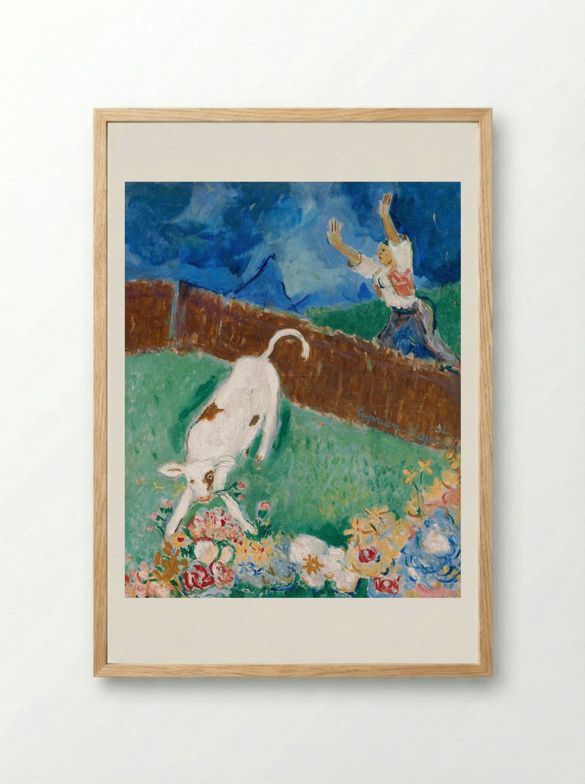 Calf - Cyprián Majerník - Framed Print Wood