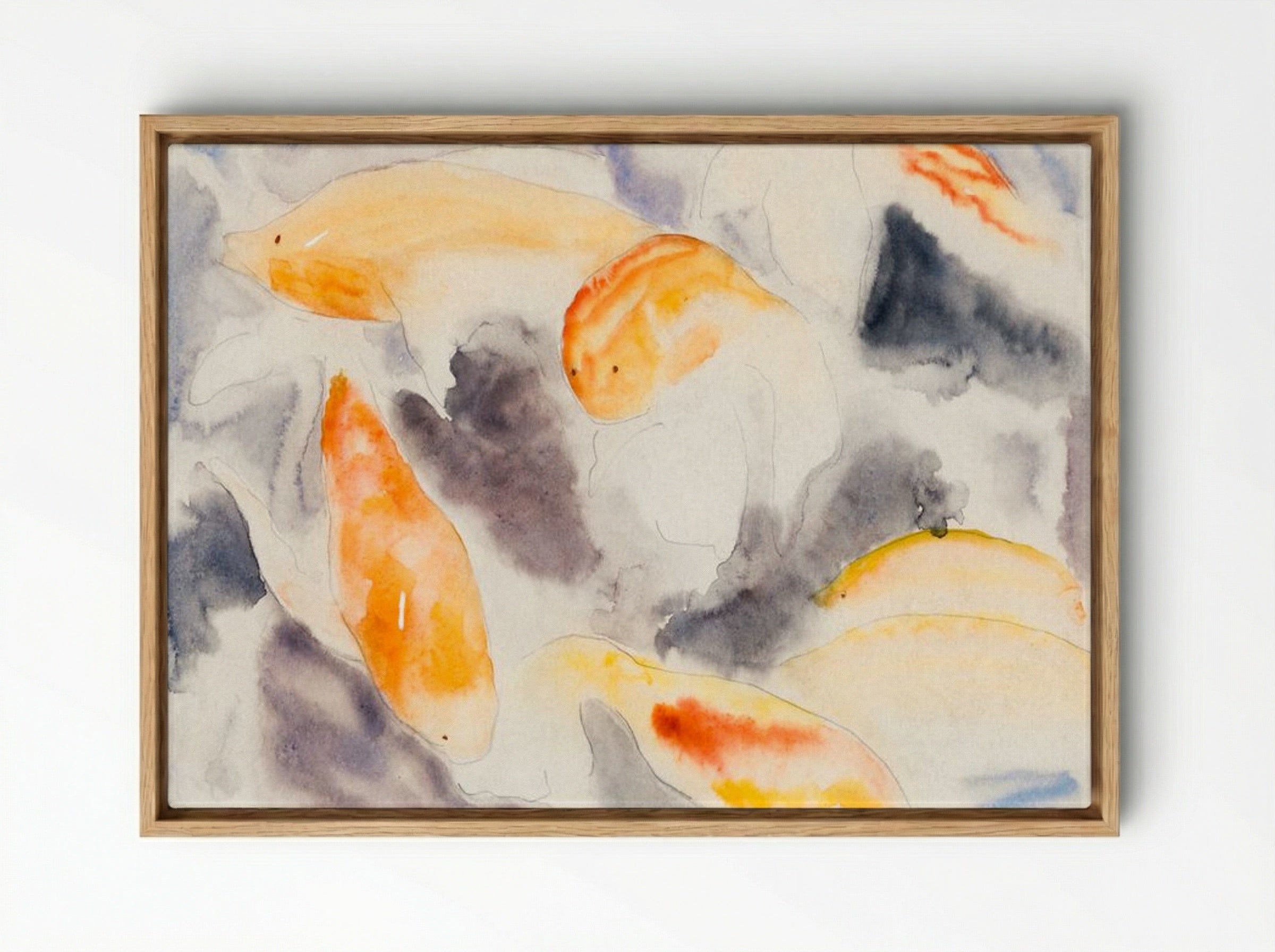 Fish Series, No. 4 - Charles Demuth - Framed Canvas Wood