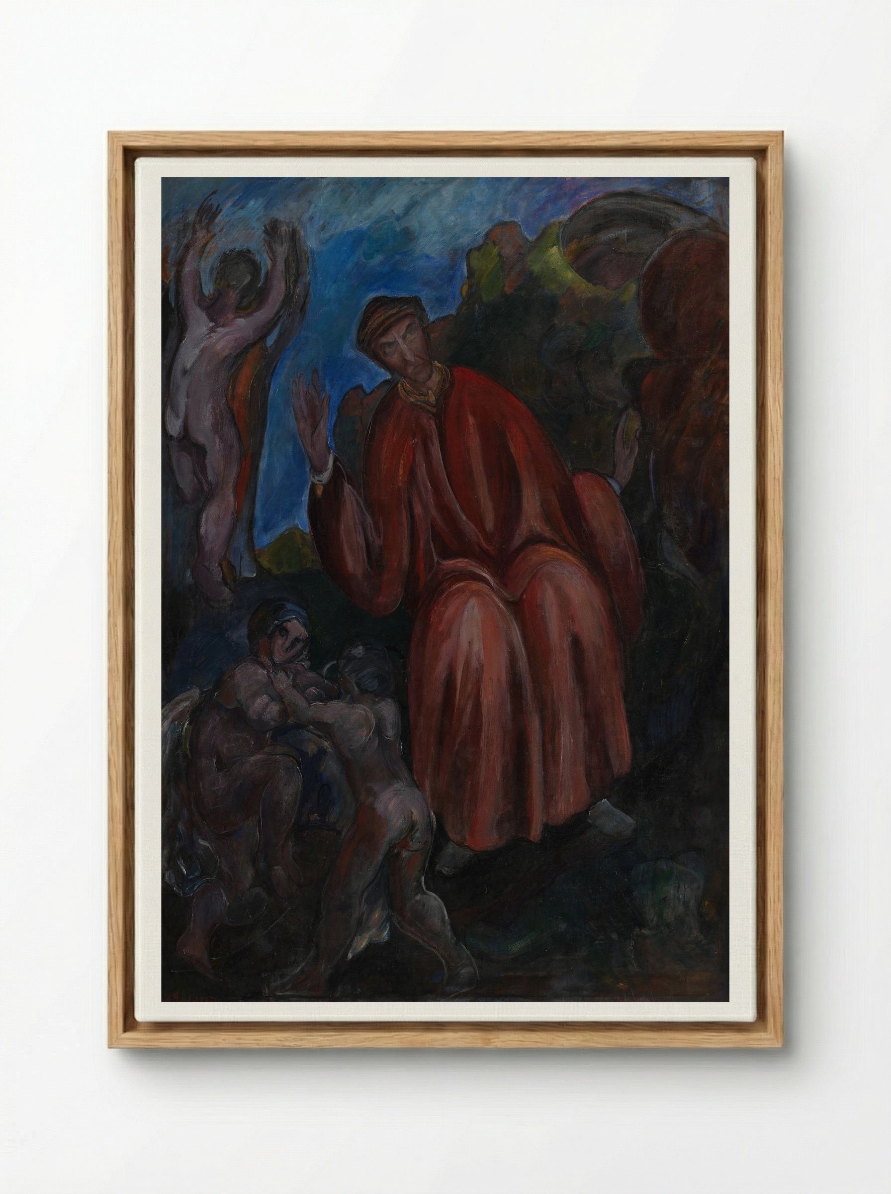 Dante. Prophets, Opus I - Jens Adolf Jerichau - Framed Canvas Wood