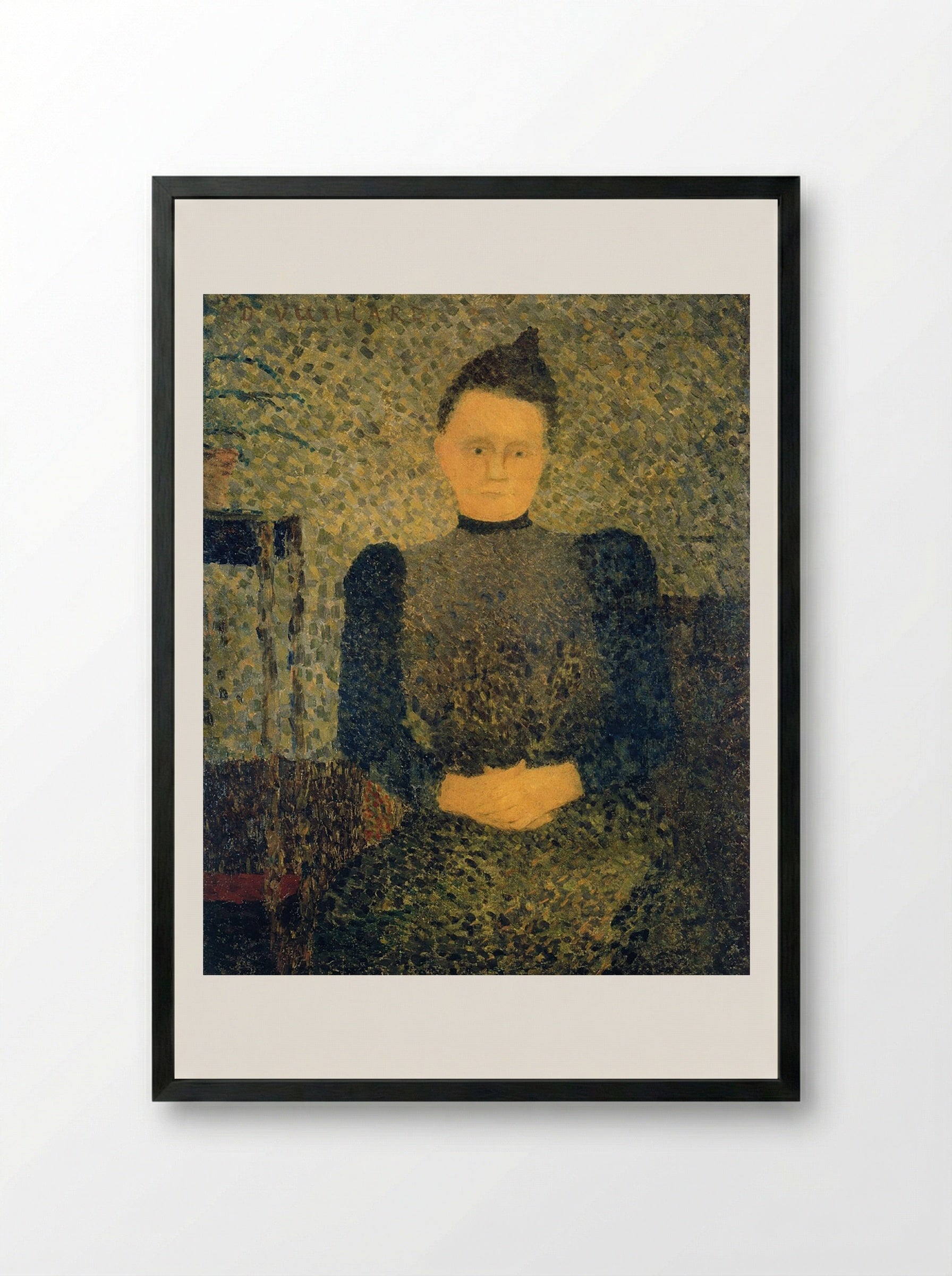 Portrait of Marie Vuillard - Édouard Vuillard - Framed Print Black