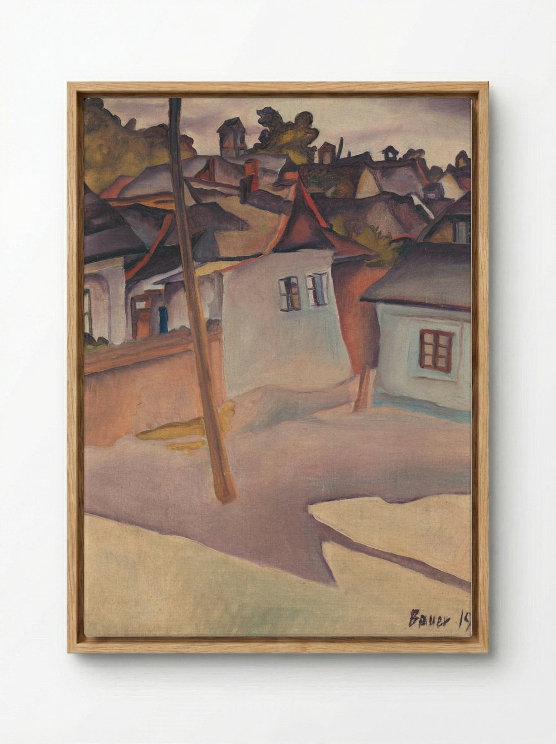 Gypsy Camp - Konstantin Bauer - Framed Canvas Wood