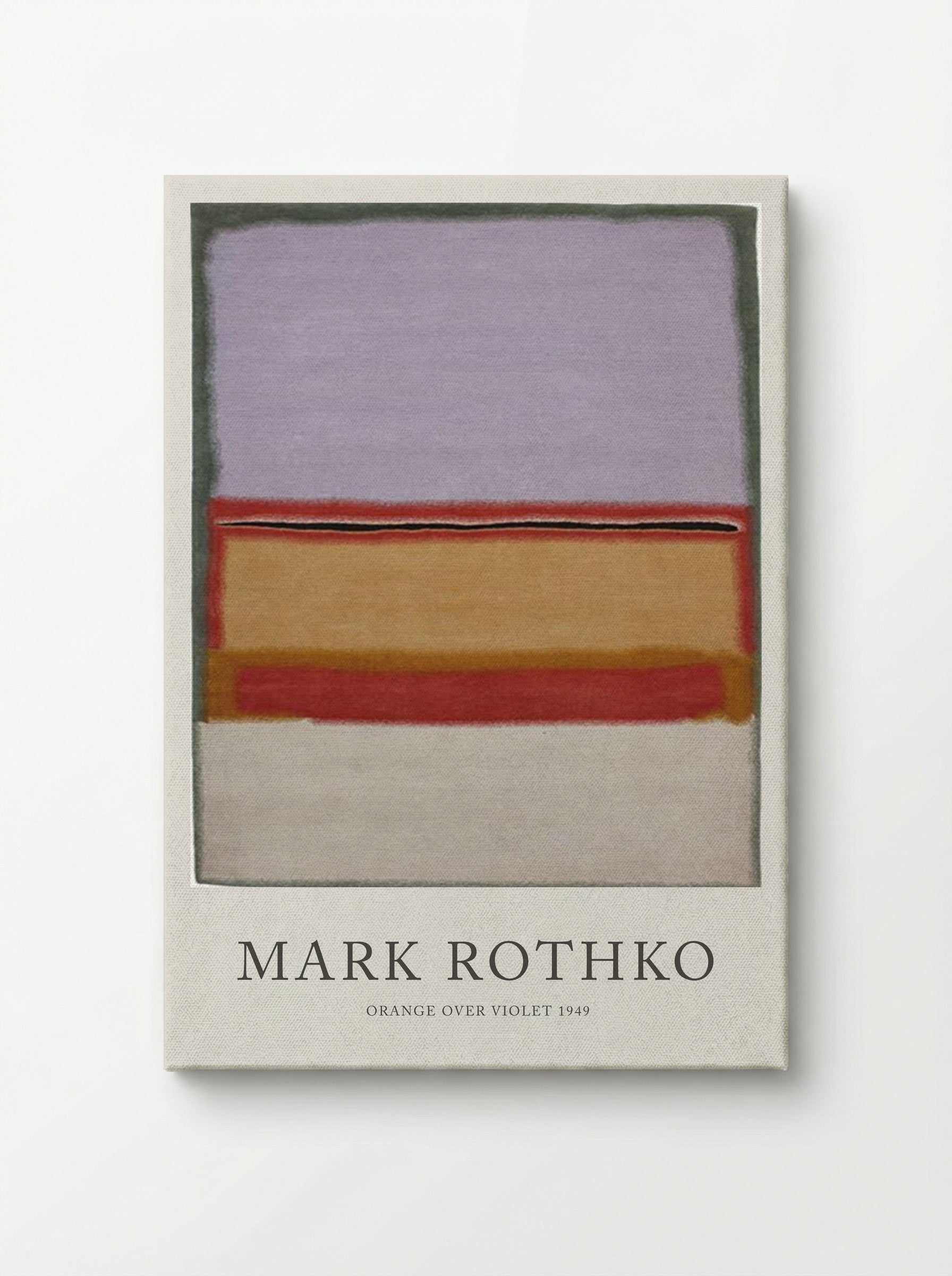 Orange Over Violet - Mark Rothko - Canvas