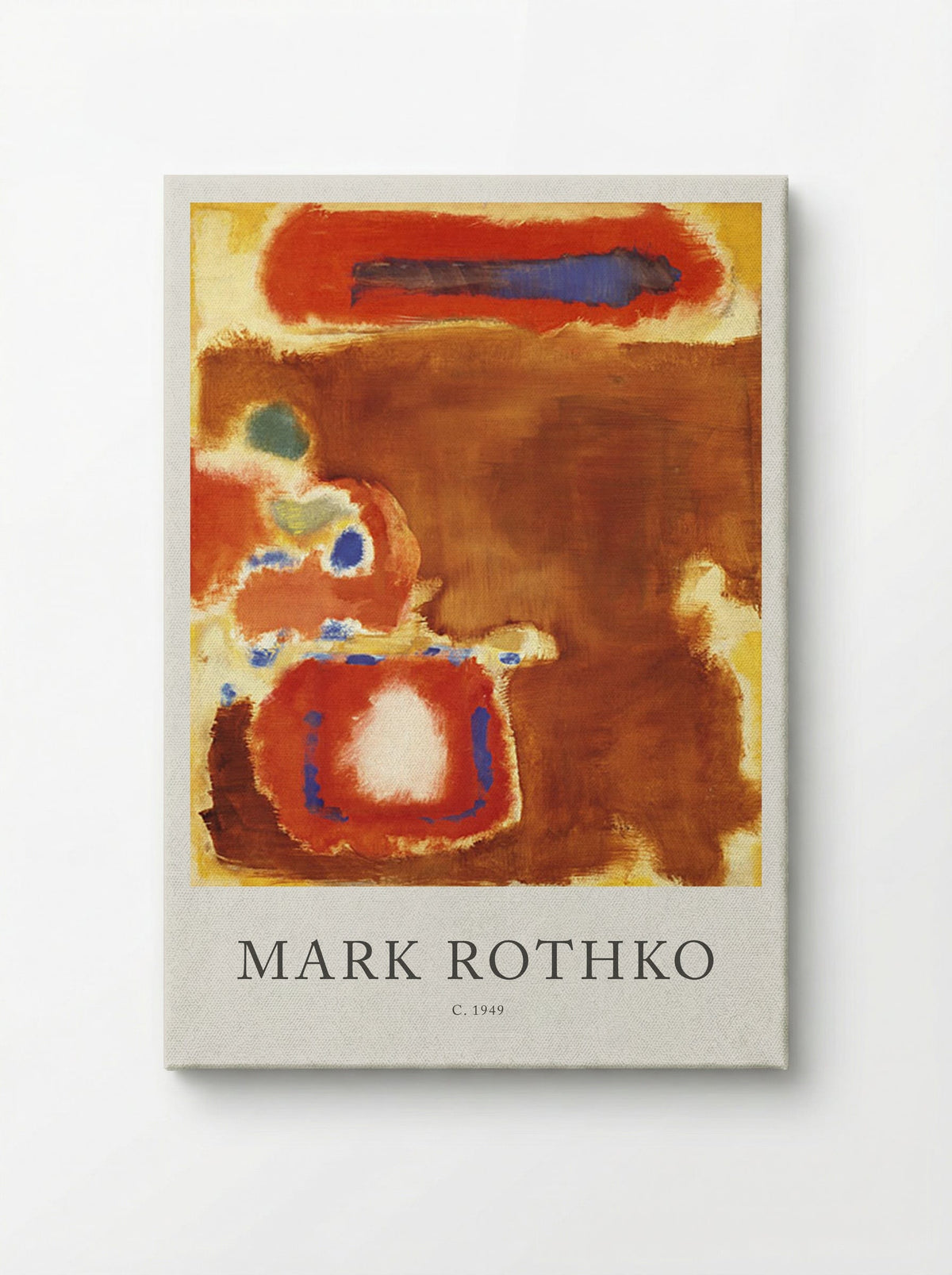 Untitled (Brown, Red and Blue) - Mark Rothko - Canvas