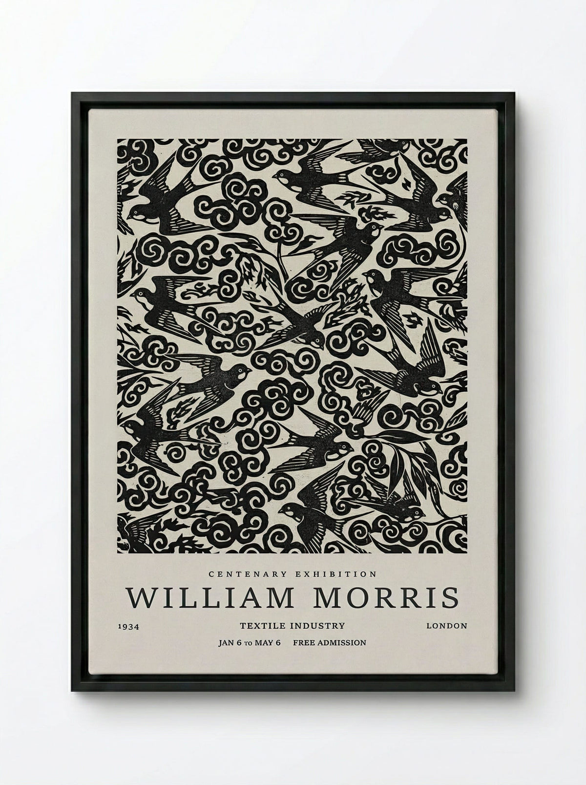 Swallow Flight Tapestry - William Morris - Fine Art Print