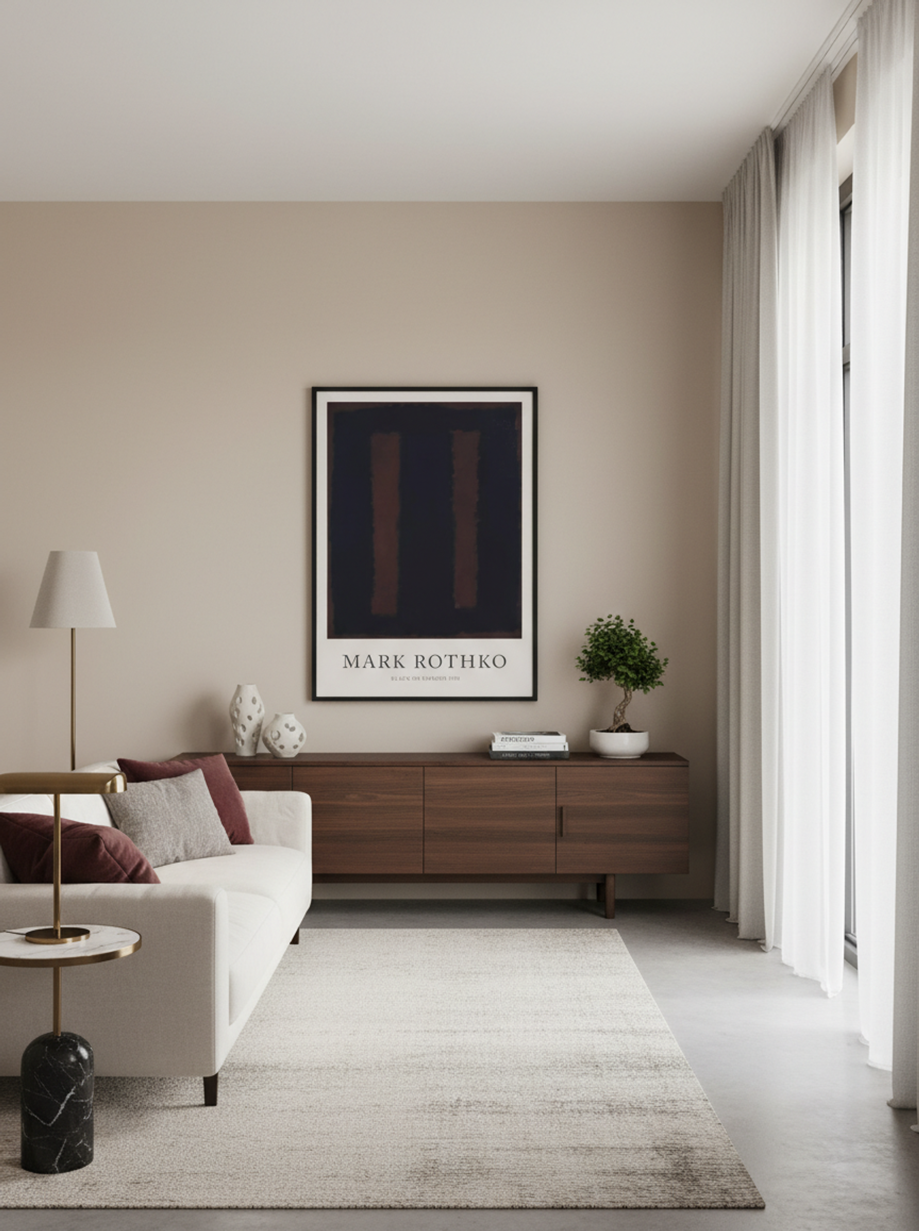 Black on Maroon - Mark Rothko - Lifestyle