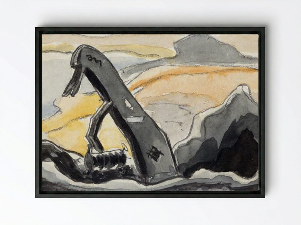 Steam Shovel, Port Washington - Arthur Dove - Framed Canvas Black