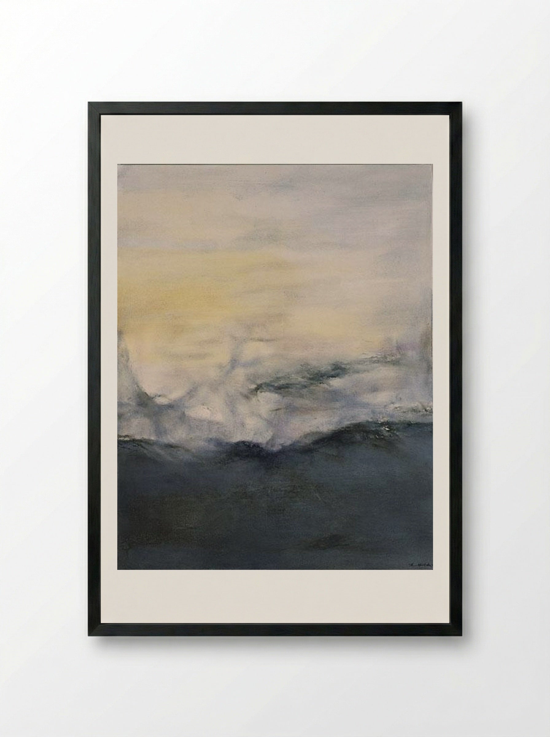 15-11-2001 (Zao Wou-Ki) - Zao Wou-Ki - Framed Print Black