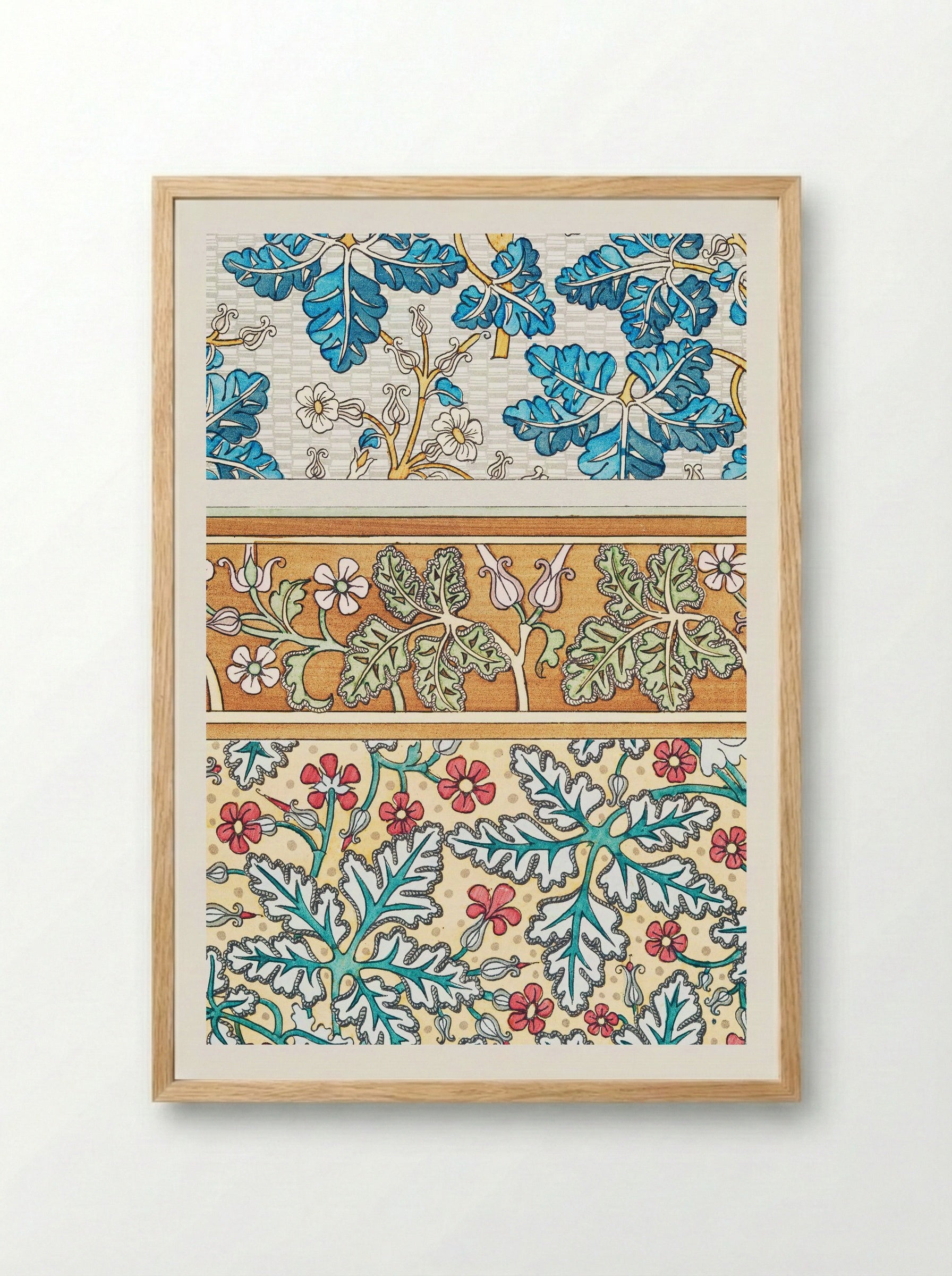 Geranium sauvage (Geranium, Plate 20) - Maurice Pillard Verneuil - Framed Print Wood