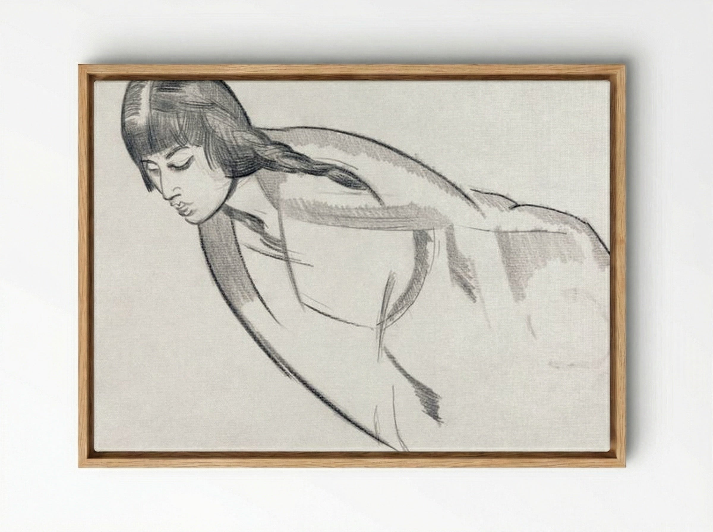 Study of Mrs. Nash - Paul Nash - Framed Canvas Wood