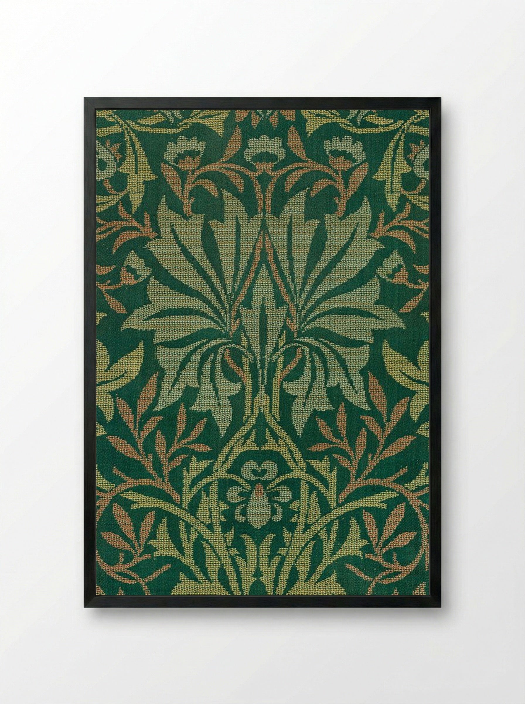 Flower Garden - William Morris - Framed Print Black
