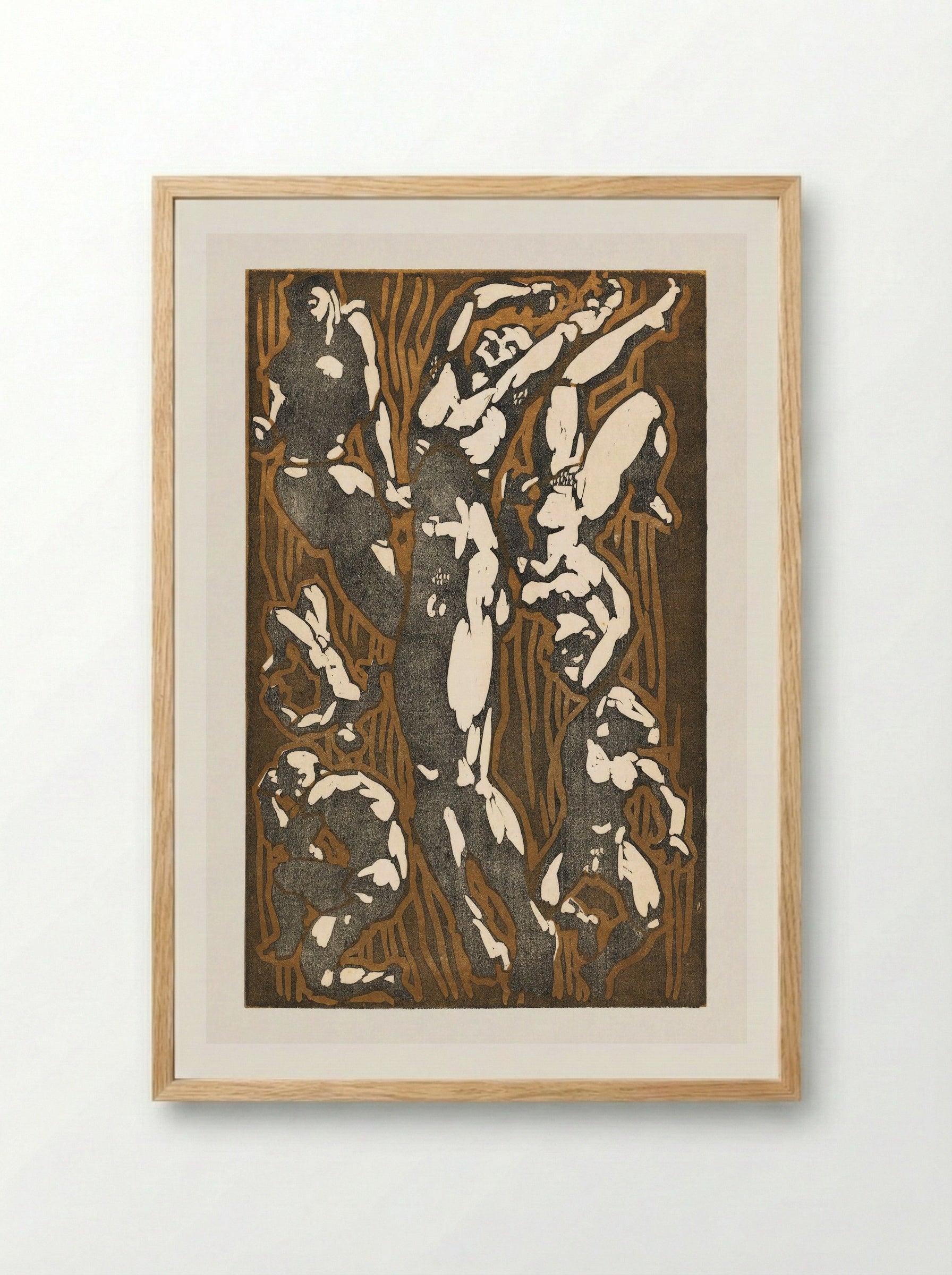 Nude Figures in Various Poses - Reijer Stolk - Framed Print Wood