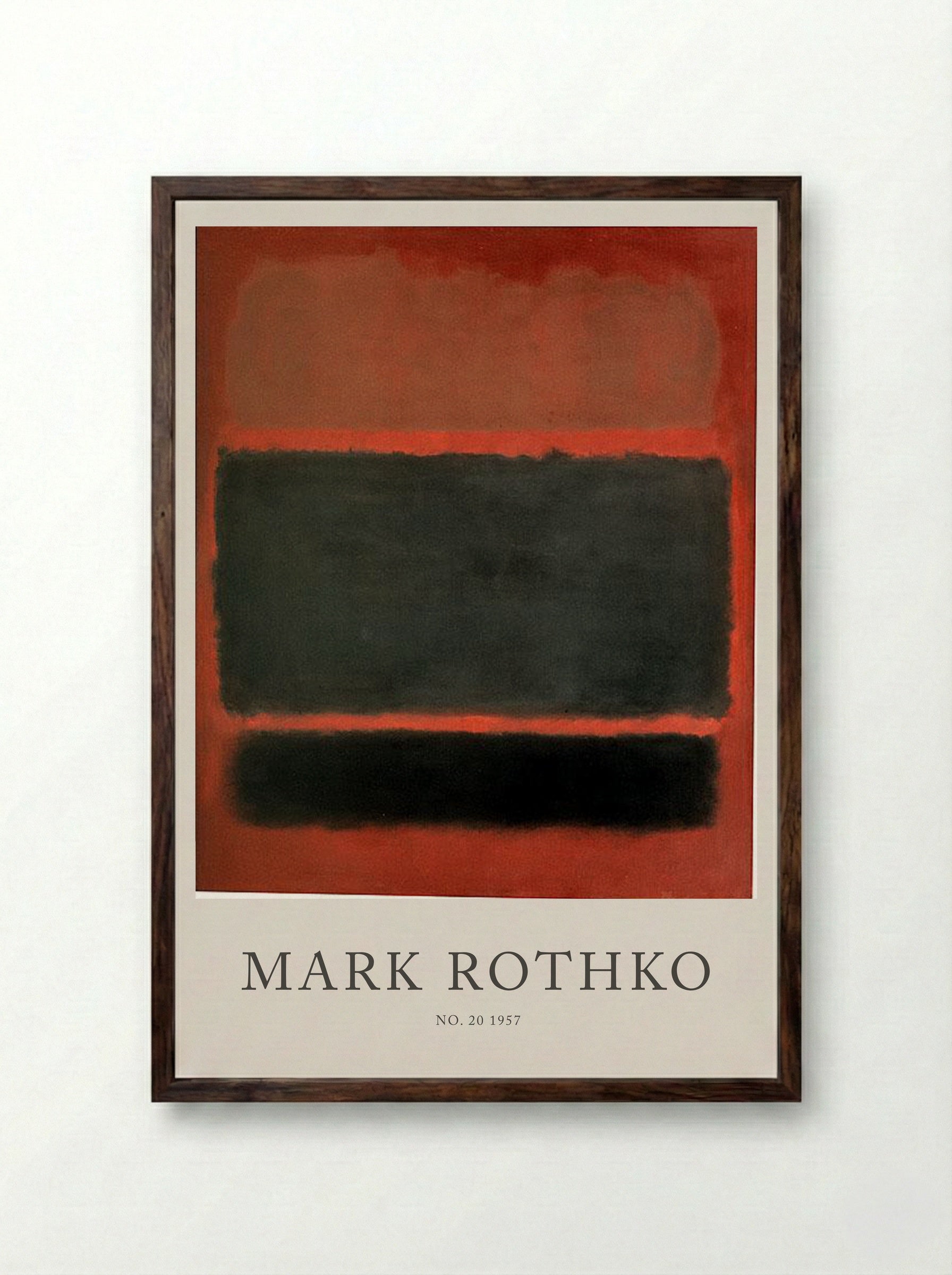 No. 20 - Mark Rothko - Framed Print Dark Wood