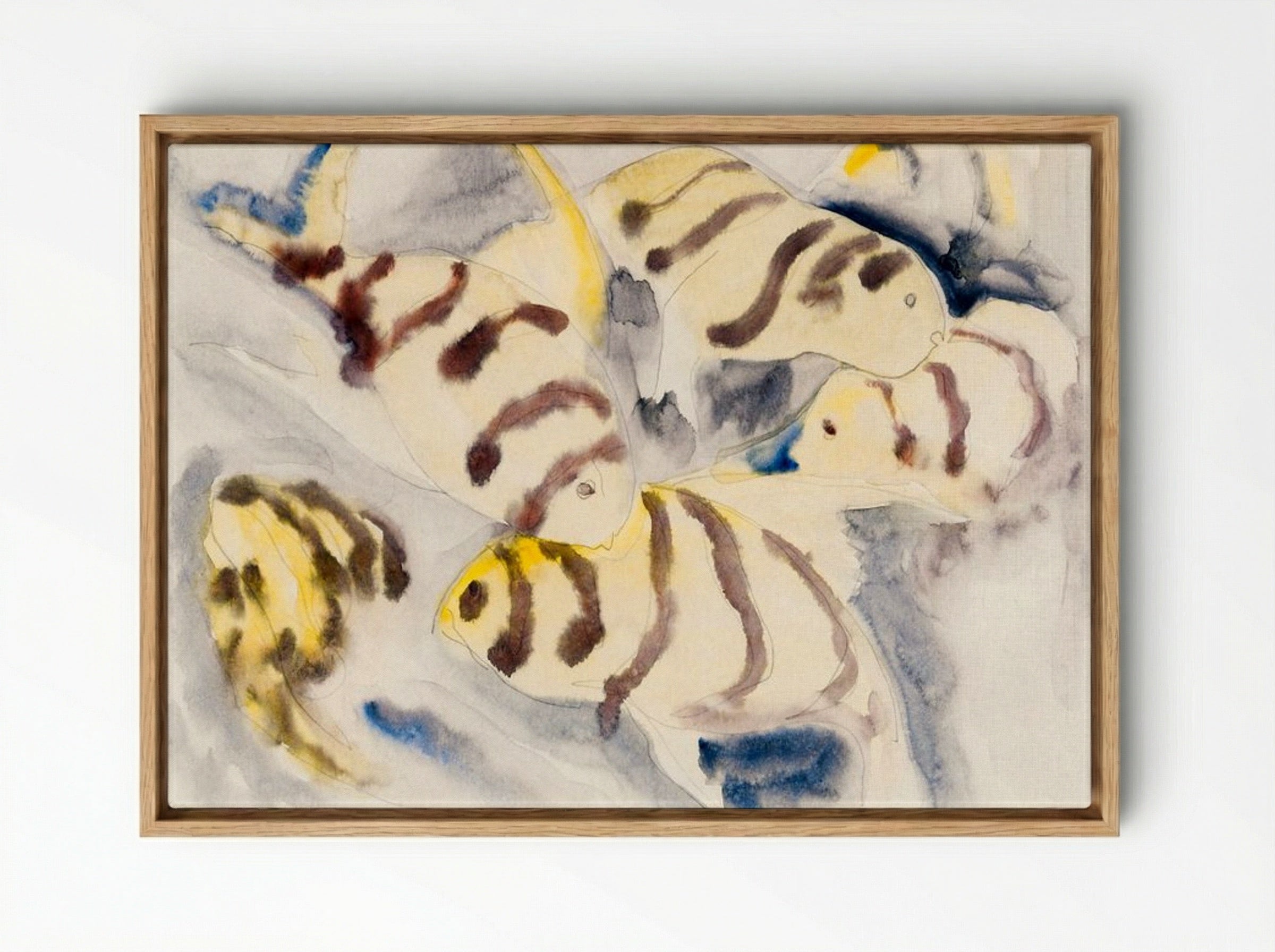 Fish Series, No. 3 - Charles Demuth - Framed Canvas Wood