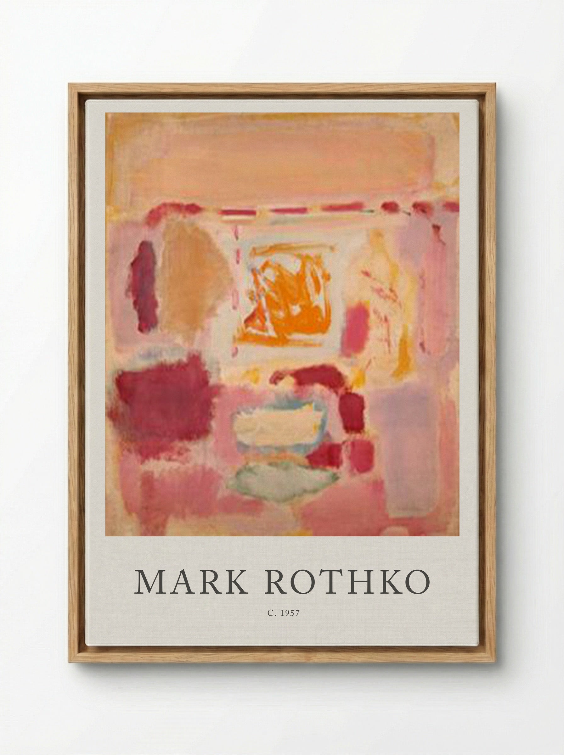 Untitled (Colour Field Painting) - Mark Rothko - Framed Canvas Wood