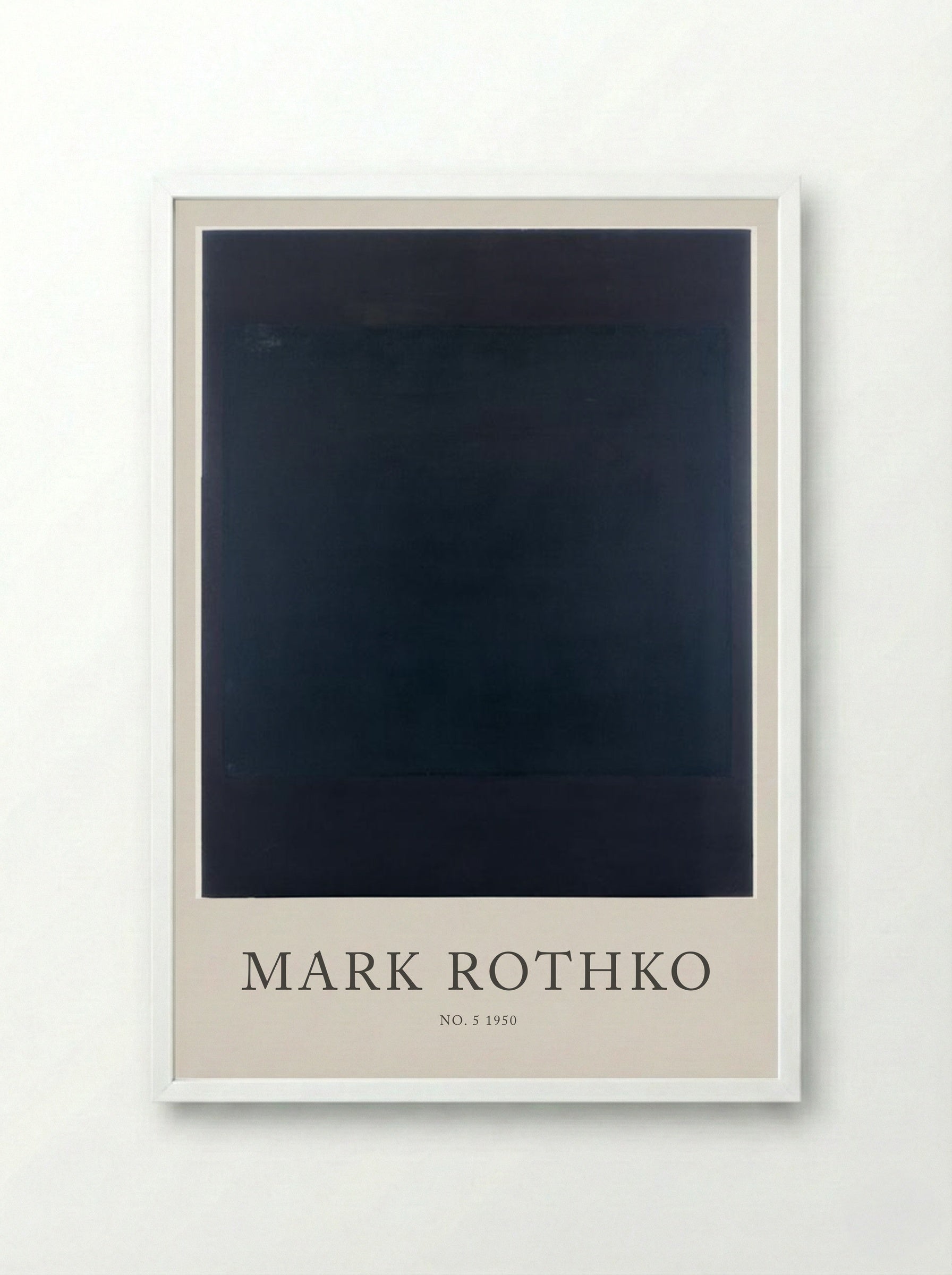 No. 5, 1950 - Mark Rothko - Framed Print White