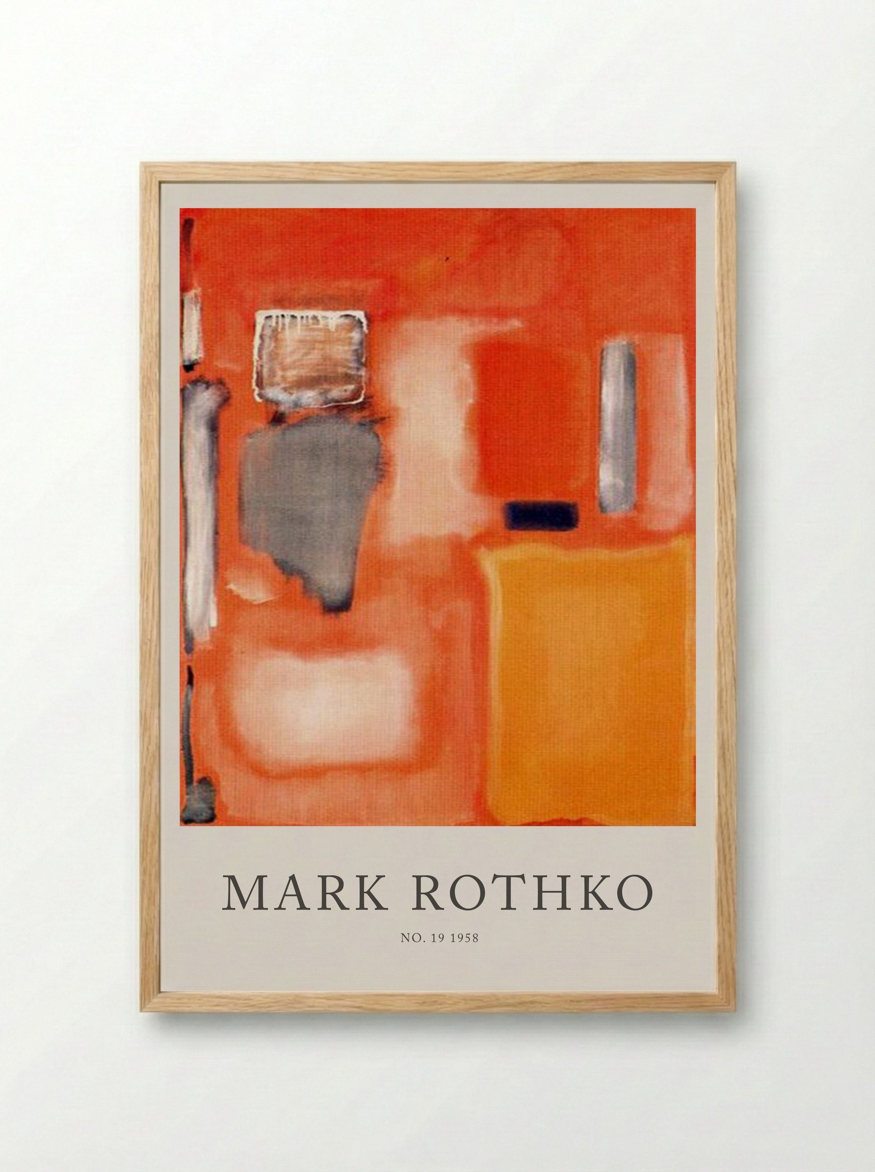 No. 19 - Mark Rothko - Framed Print Wood