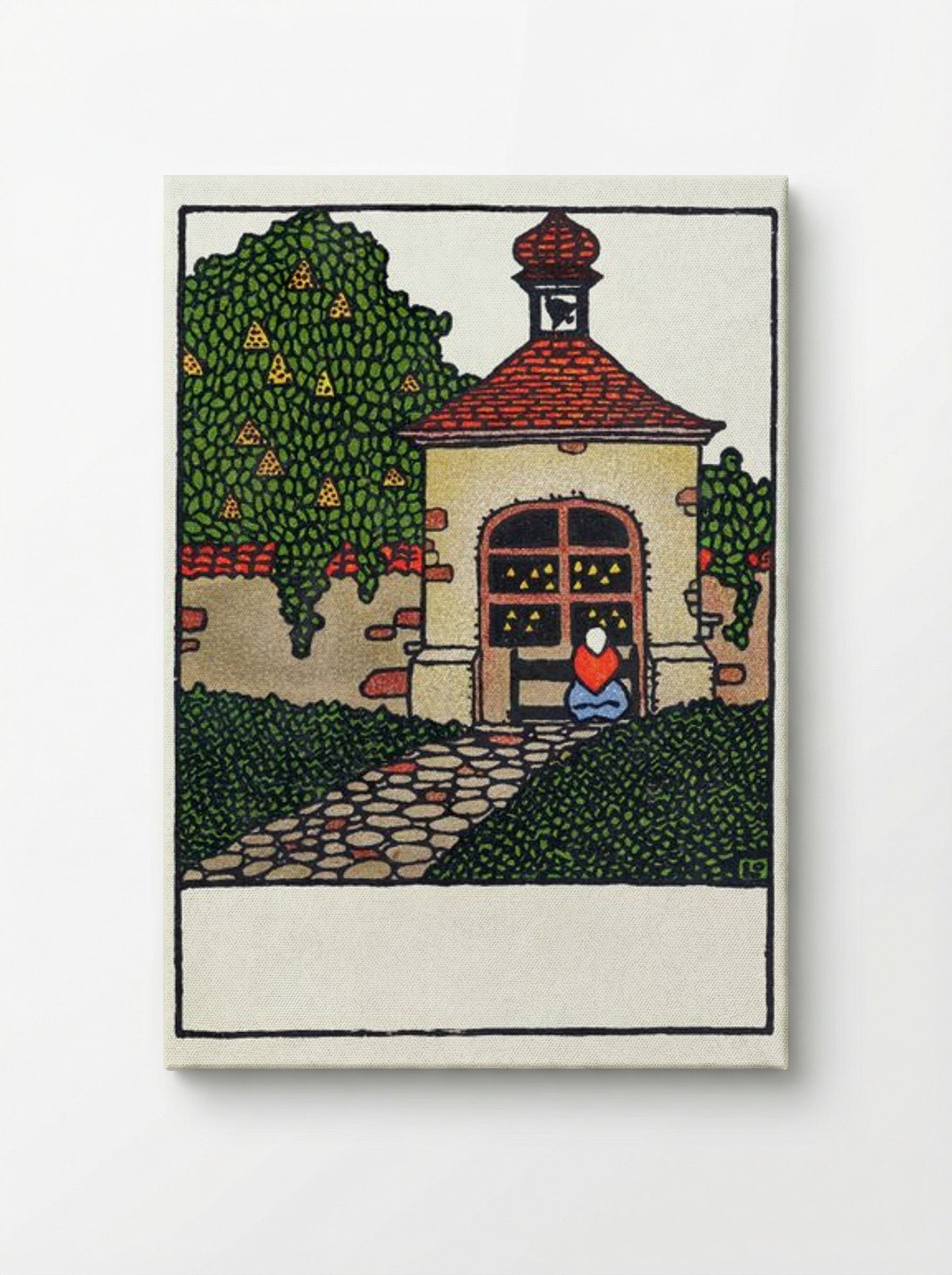 Easter Card with Chapel - Otto Friedrich Carl Lendecke - Canvas