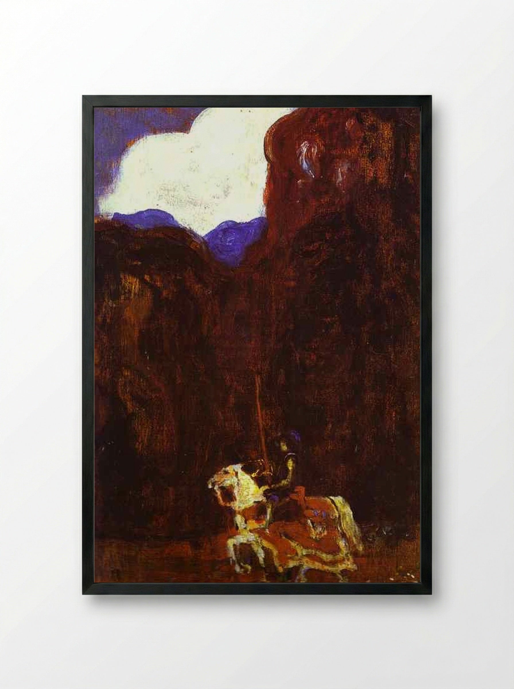In the Forest - Nicholas Roerich - Framed Print Black