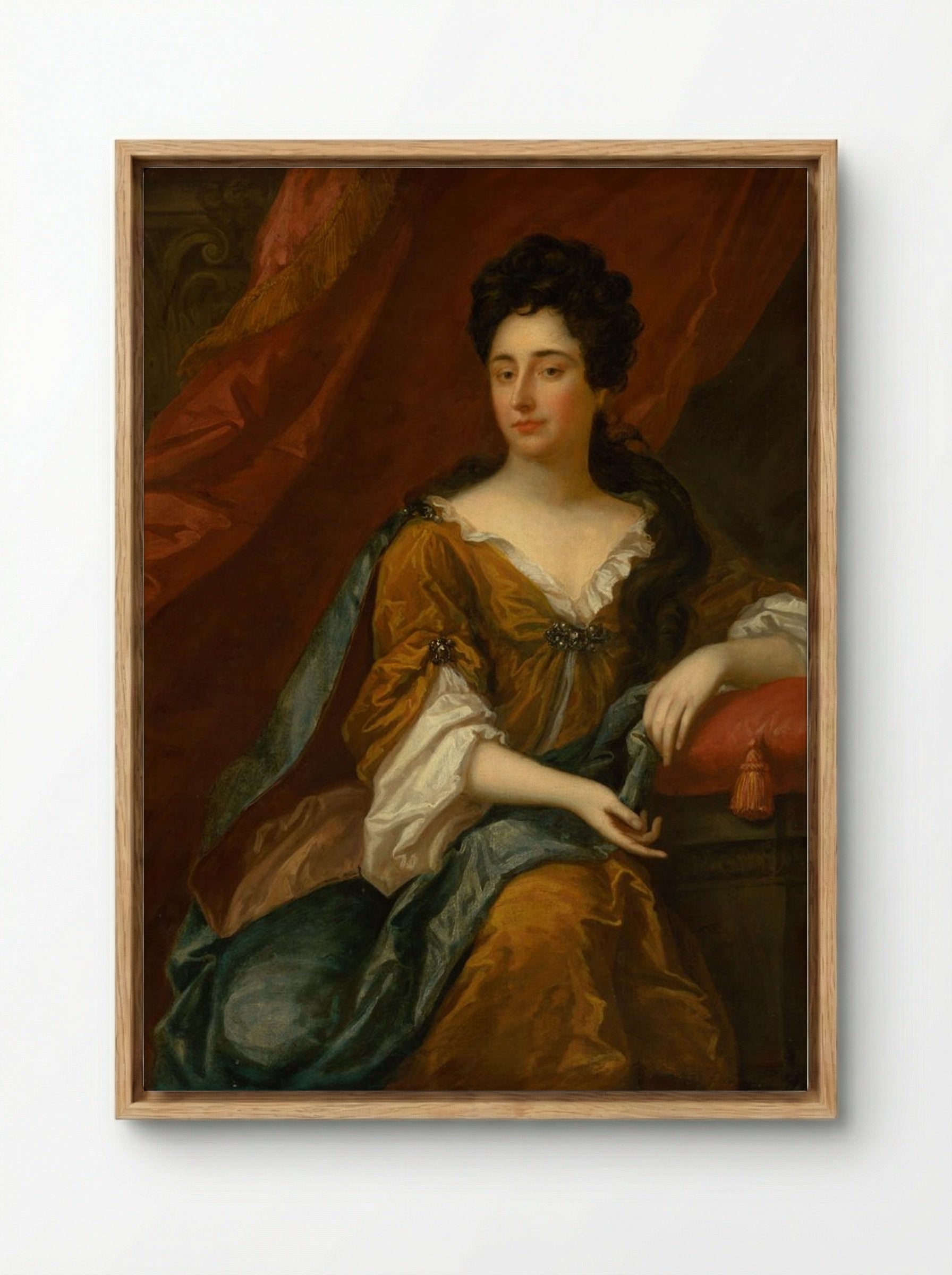 Portrait of a Seated Lady - Thomas Gainsborough - Framed Canvas Wood