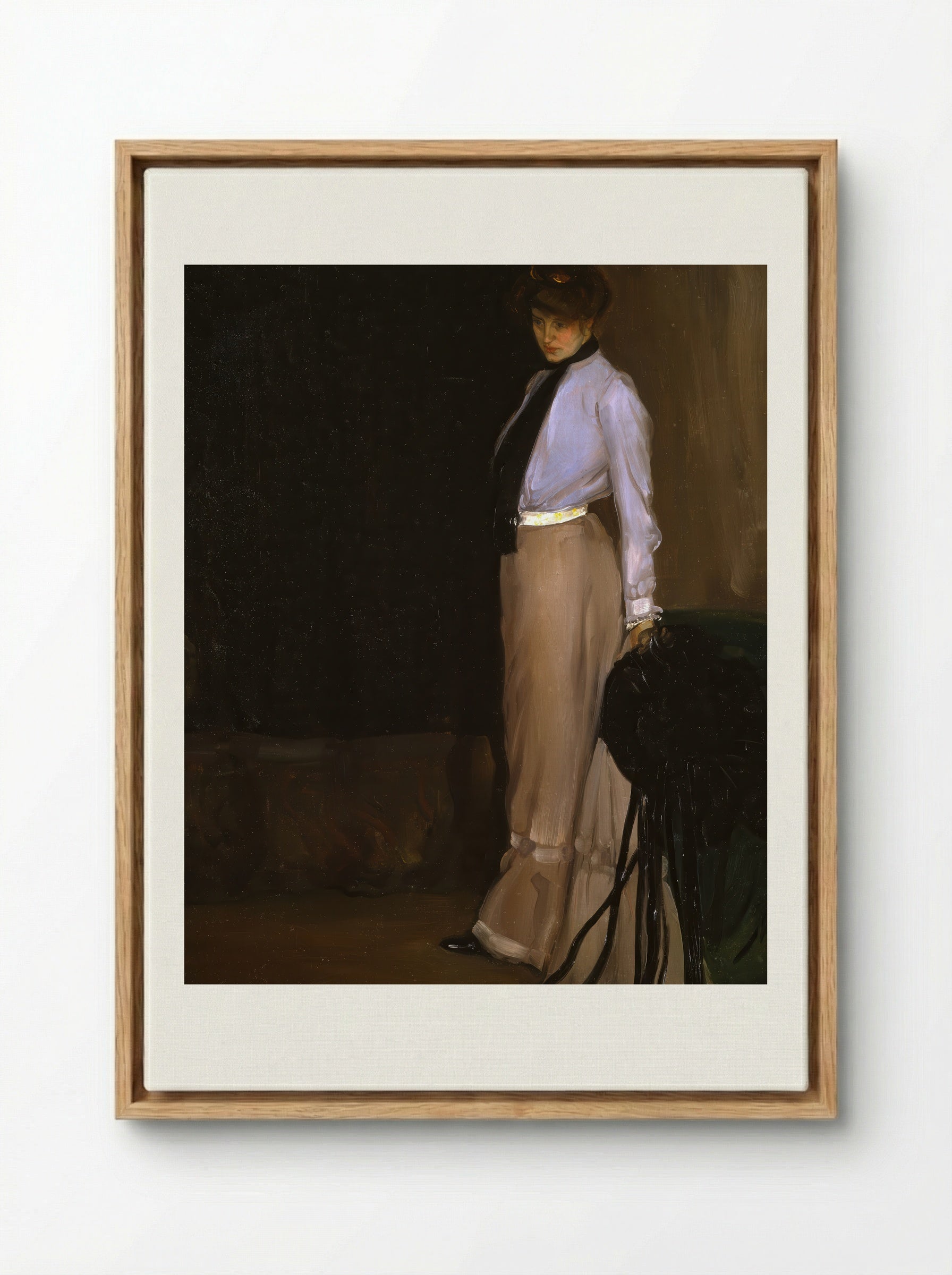 The Model - Alfred Henry Maurer - Framed Canvas Wood