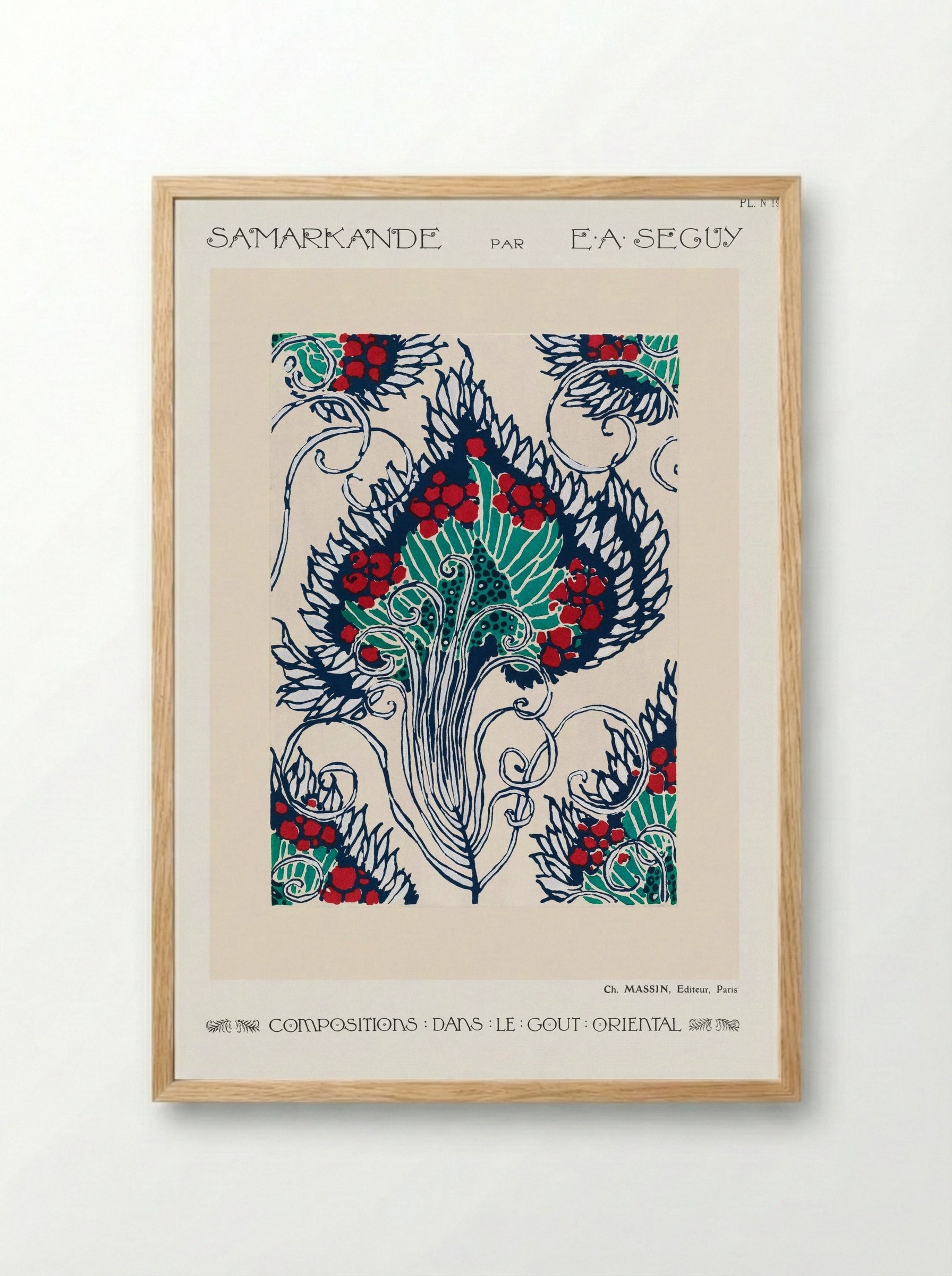 Samarkande, Planche 19 - Émile-Allain Séguy - Framed Print Wood