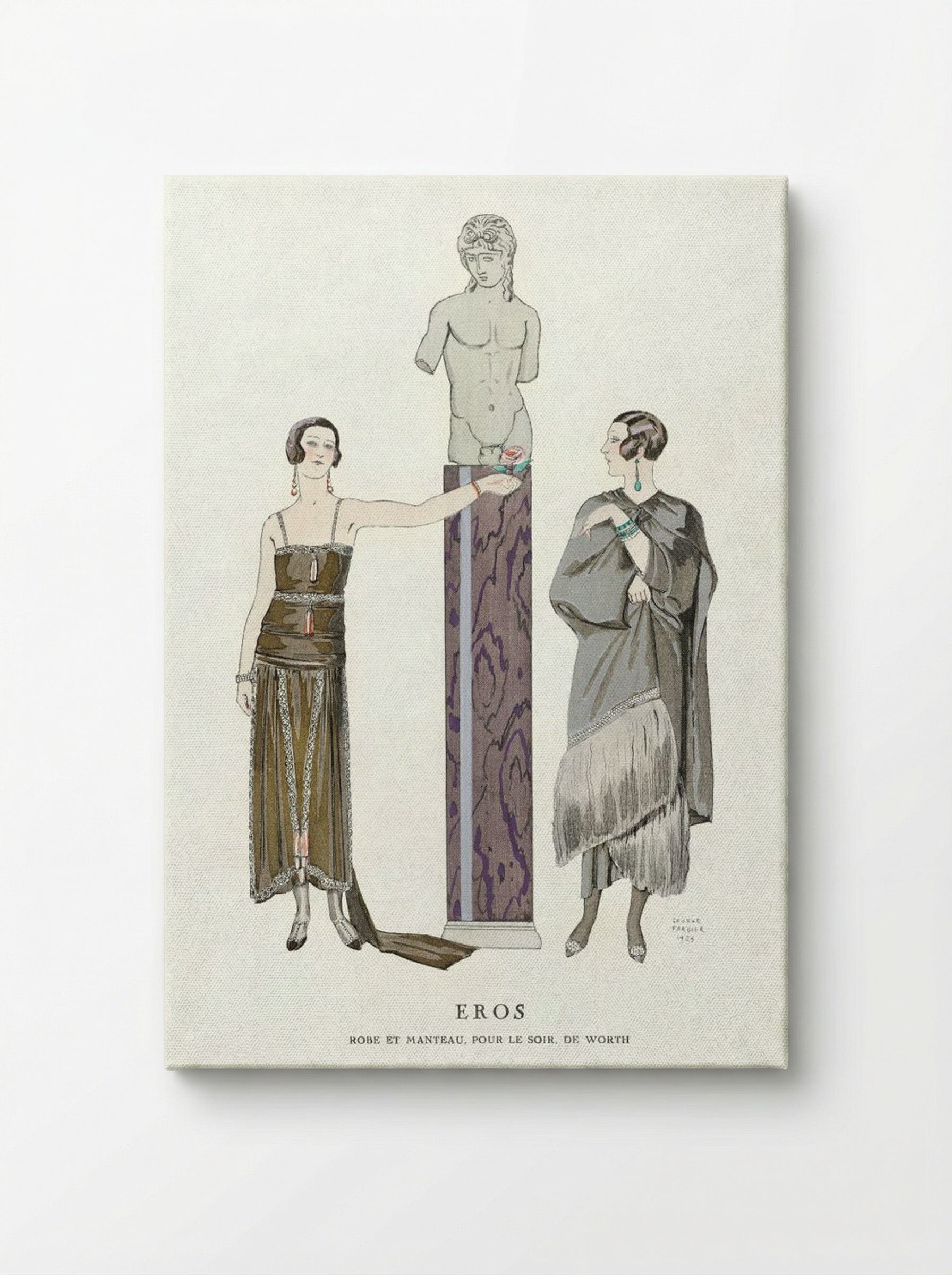 Eros: Robe et Manteau pour le Soir, de Worth - George Barbier - Canvas
