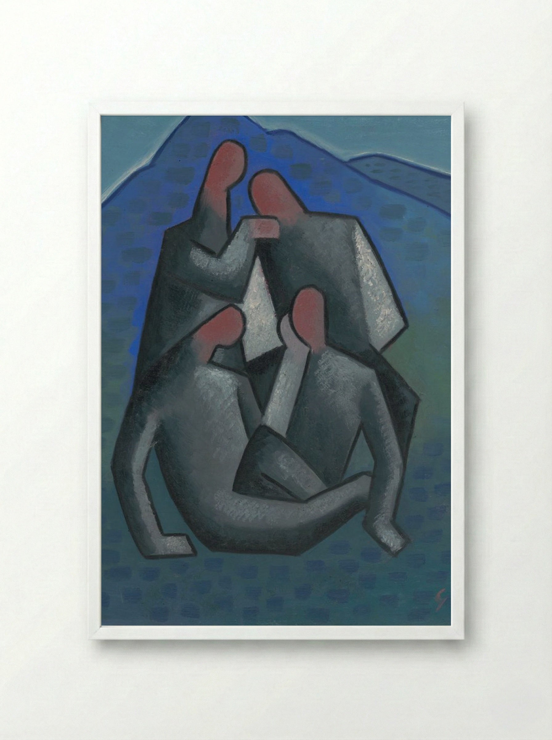 Robbers - Mikuláš Galanda - Framed Print White