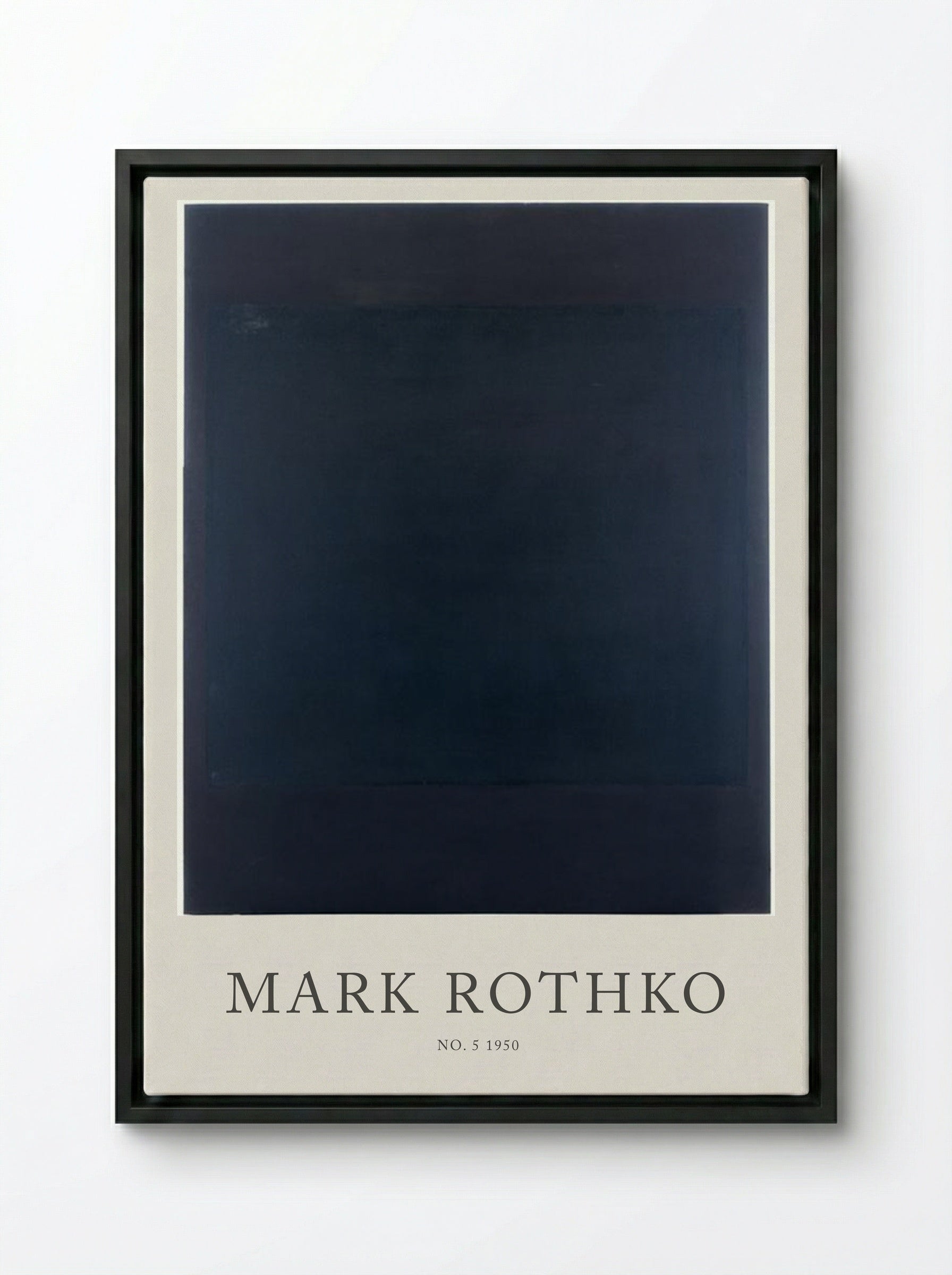No. 5, 1950 - Mark Rothko - Framed Canvas Black